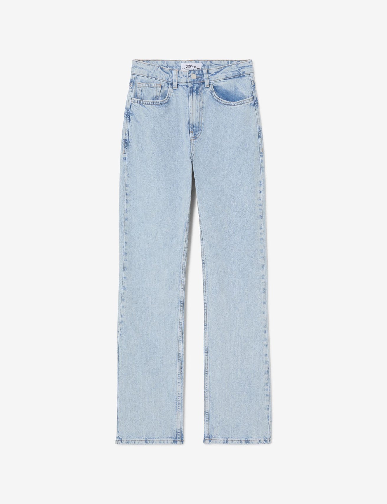 Jean straight taille basse bleu ciel - Image 1