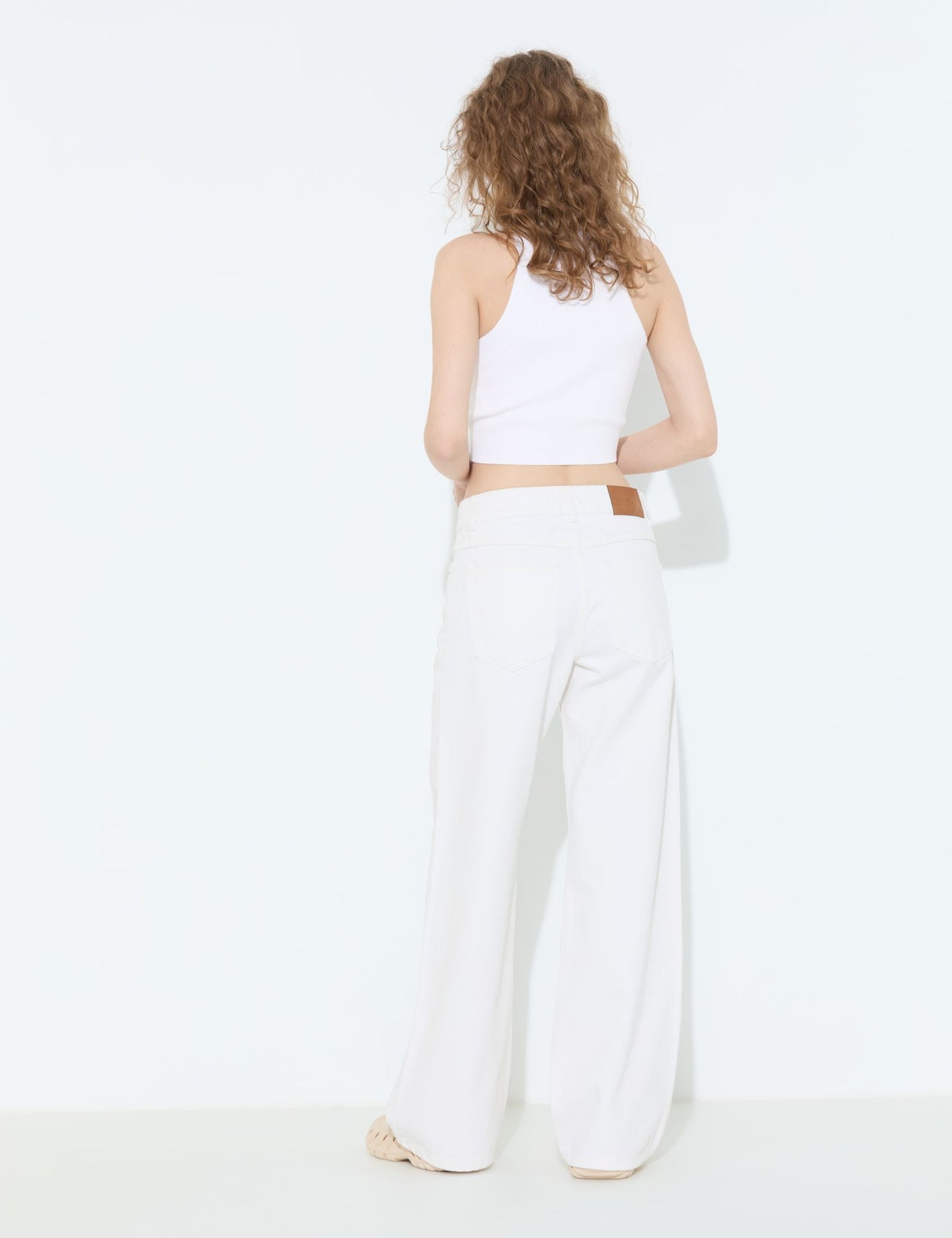 Jean coupe wide leg blanc - Image 2