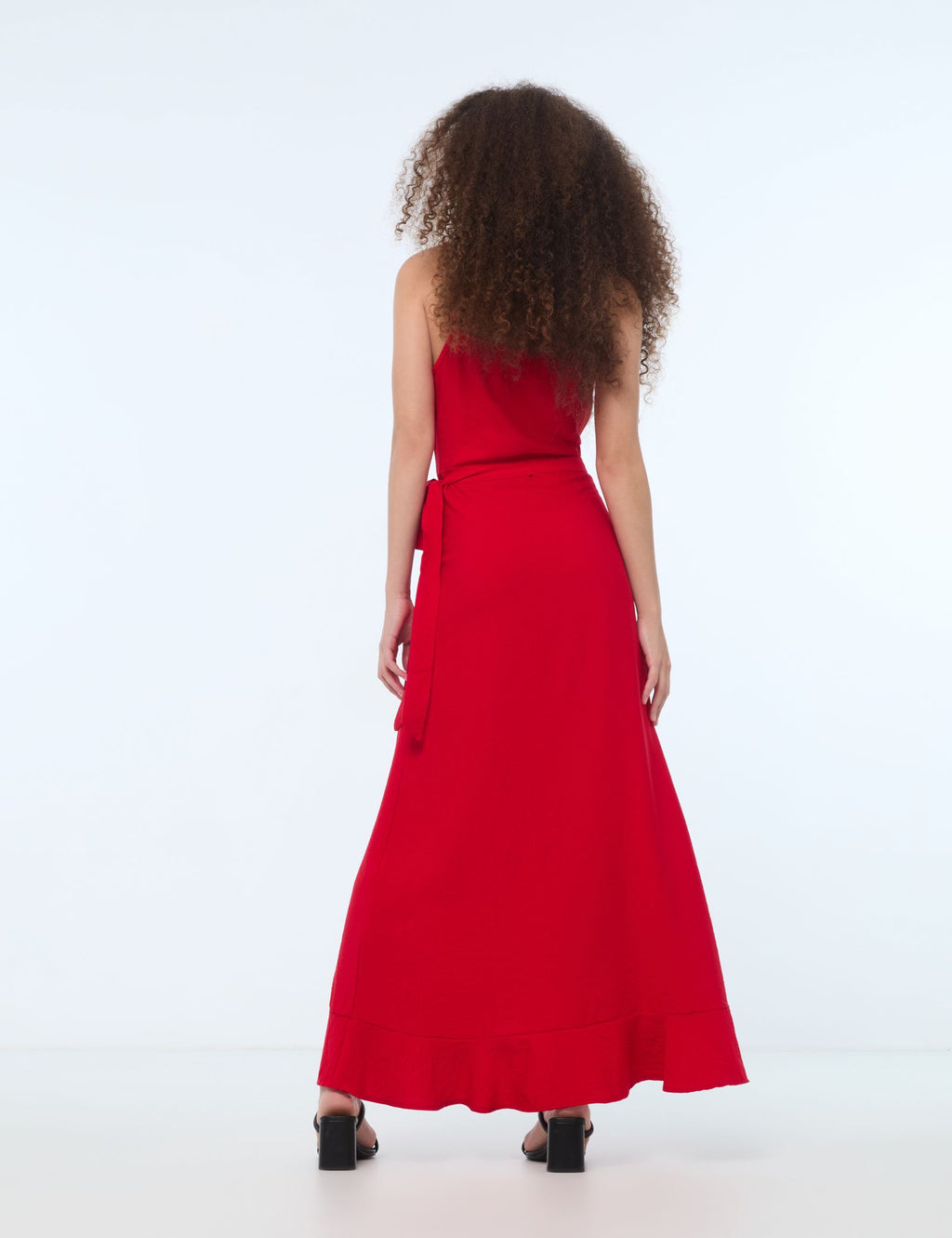 Robe longue rouge