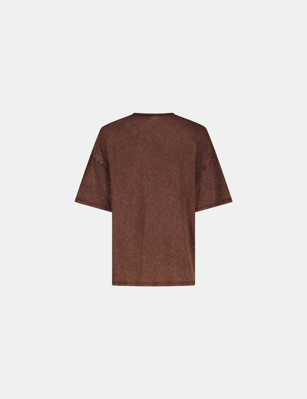 T-shirt oversize à motif marron foncé