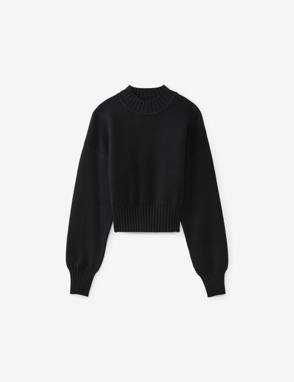 Pull col montant noir