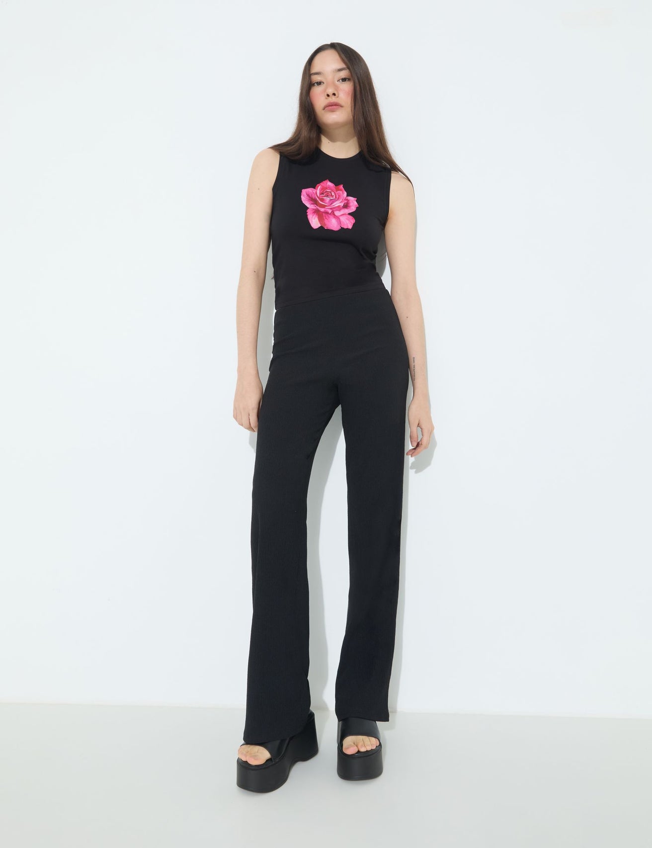 Pantalon flare noir - Image 1