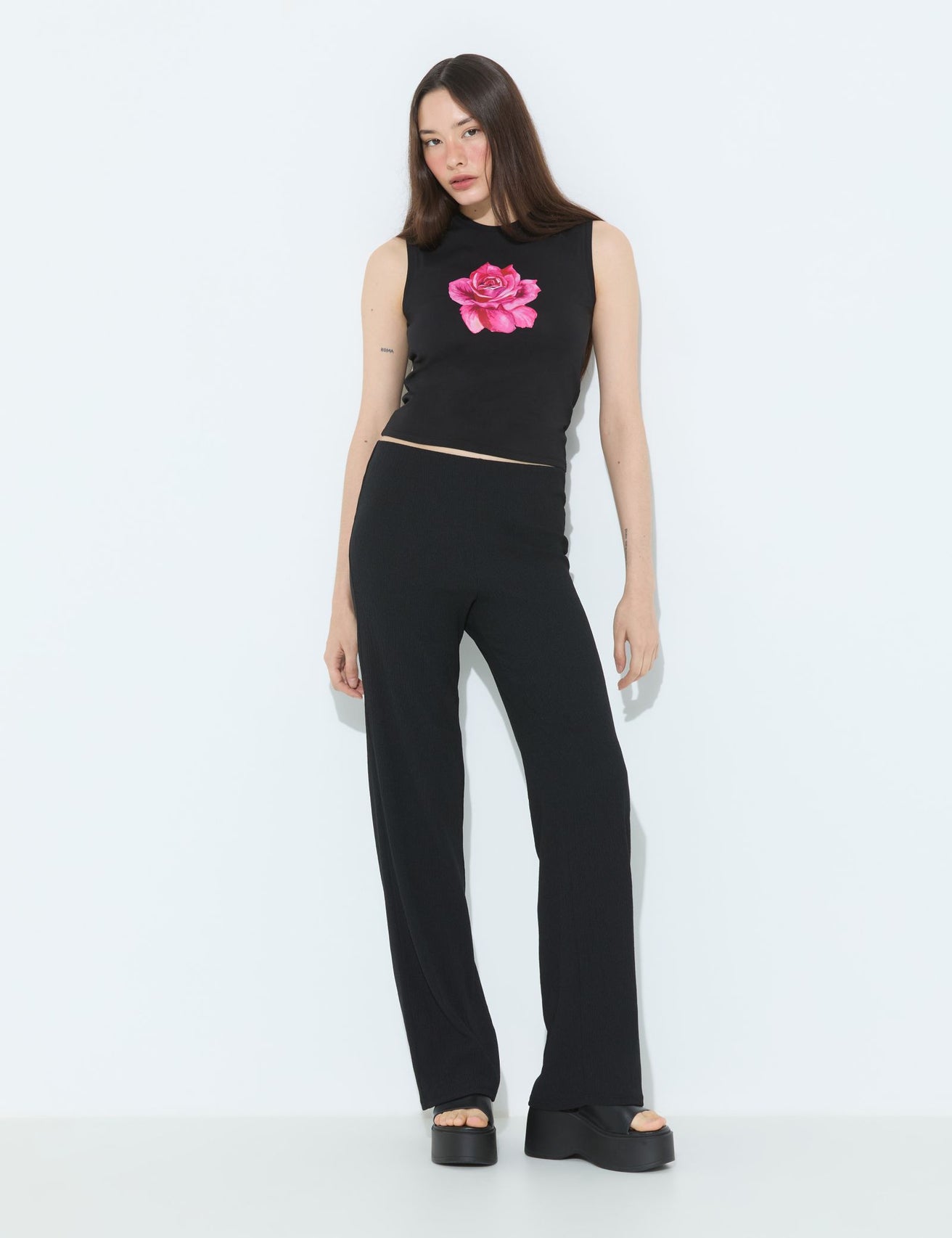 Pantalon flare noir - Image 5