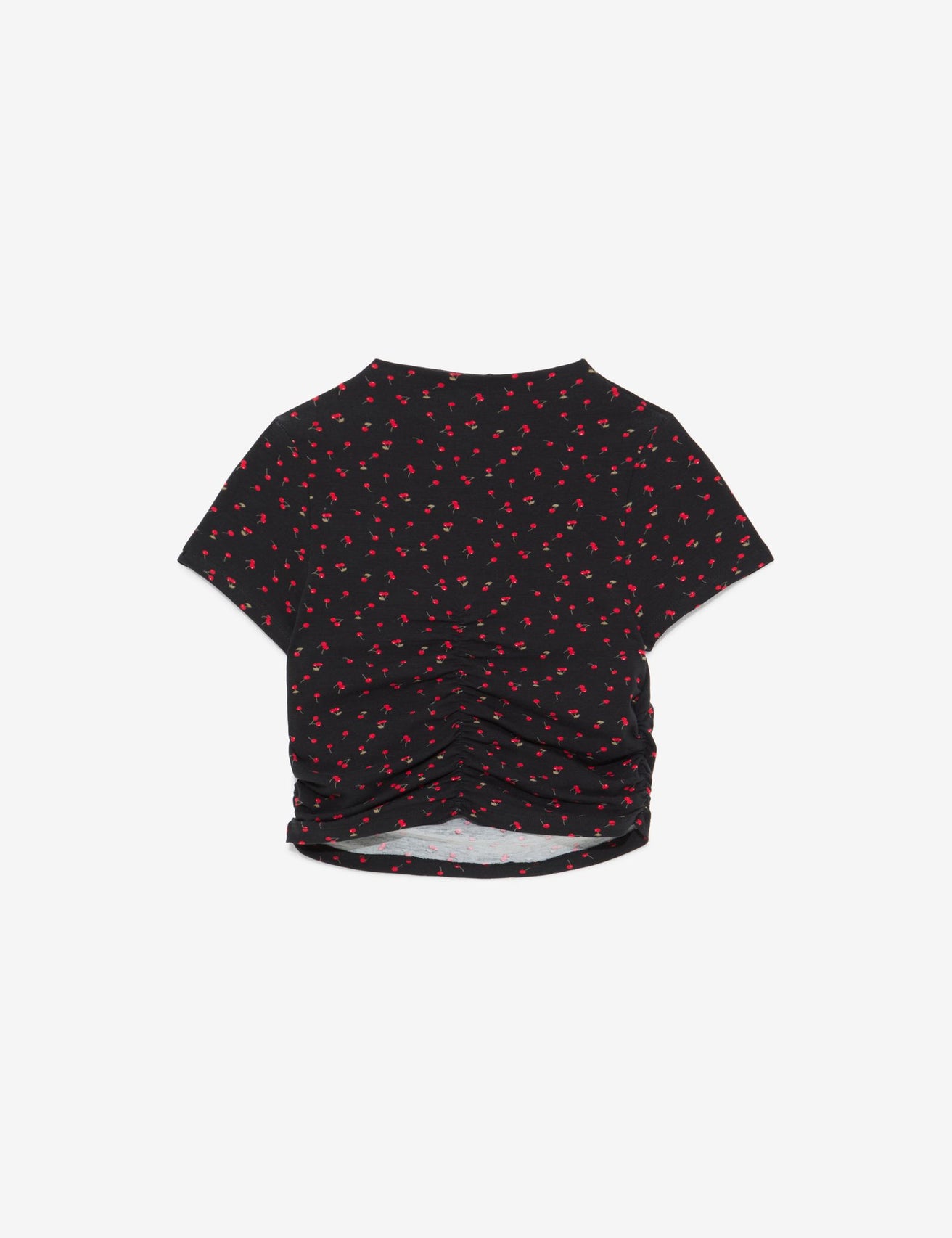 T-shirt noir à motifs cerises - Image 1