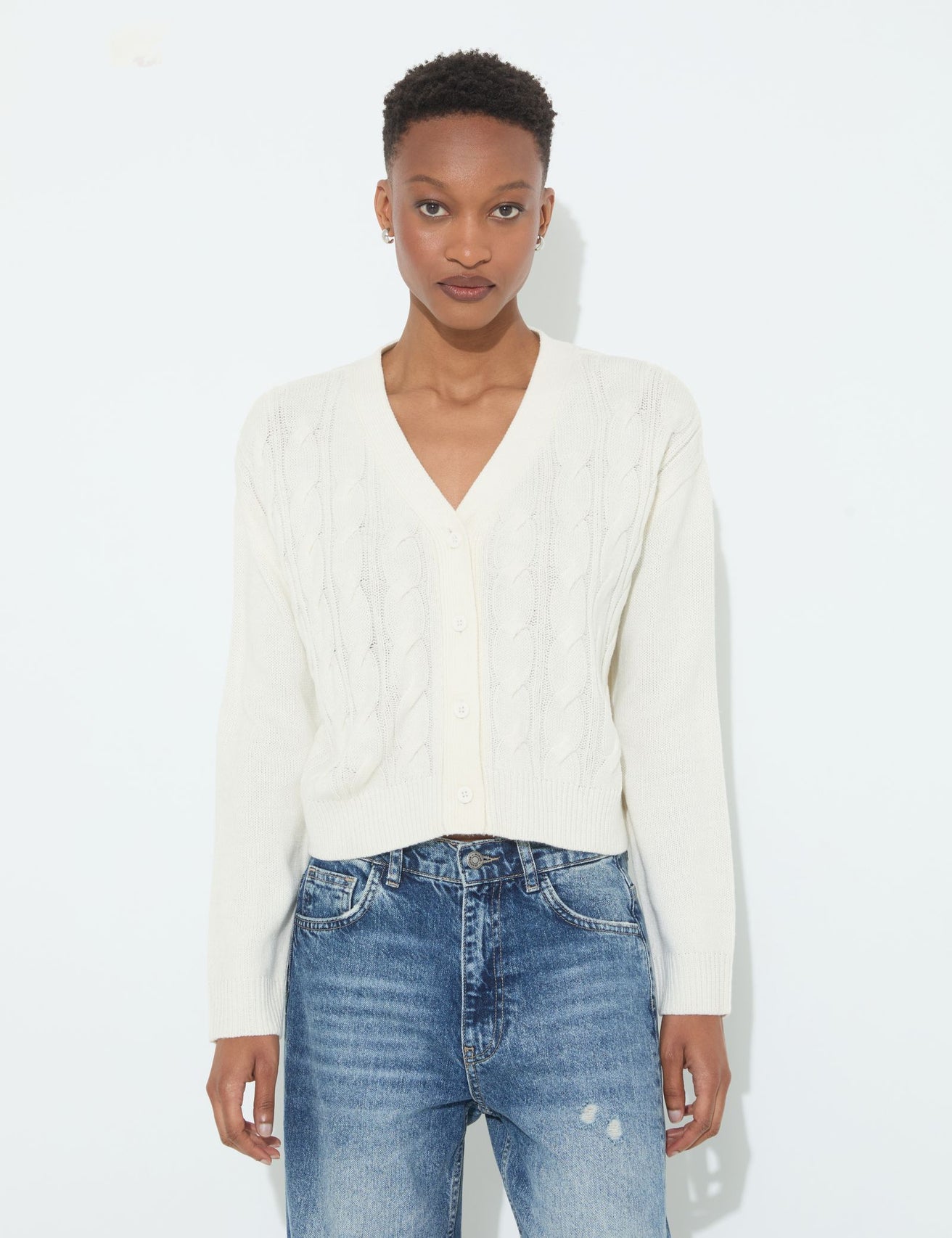 Cardigan blanc - Image 1