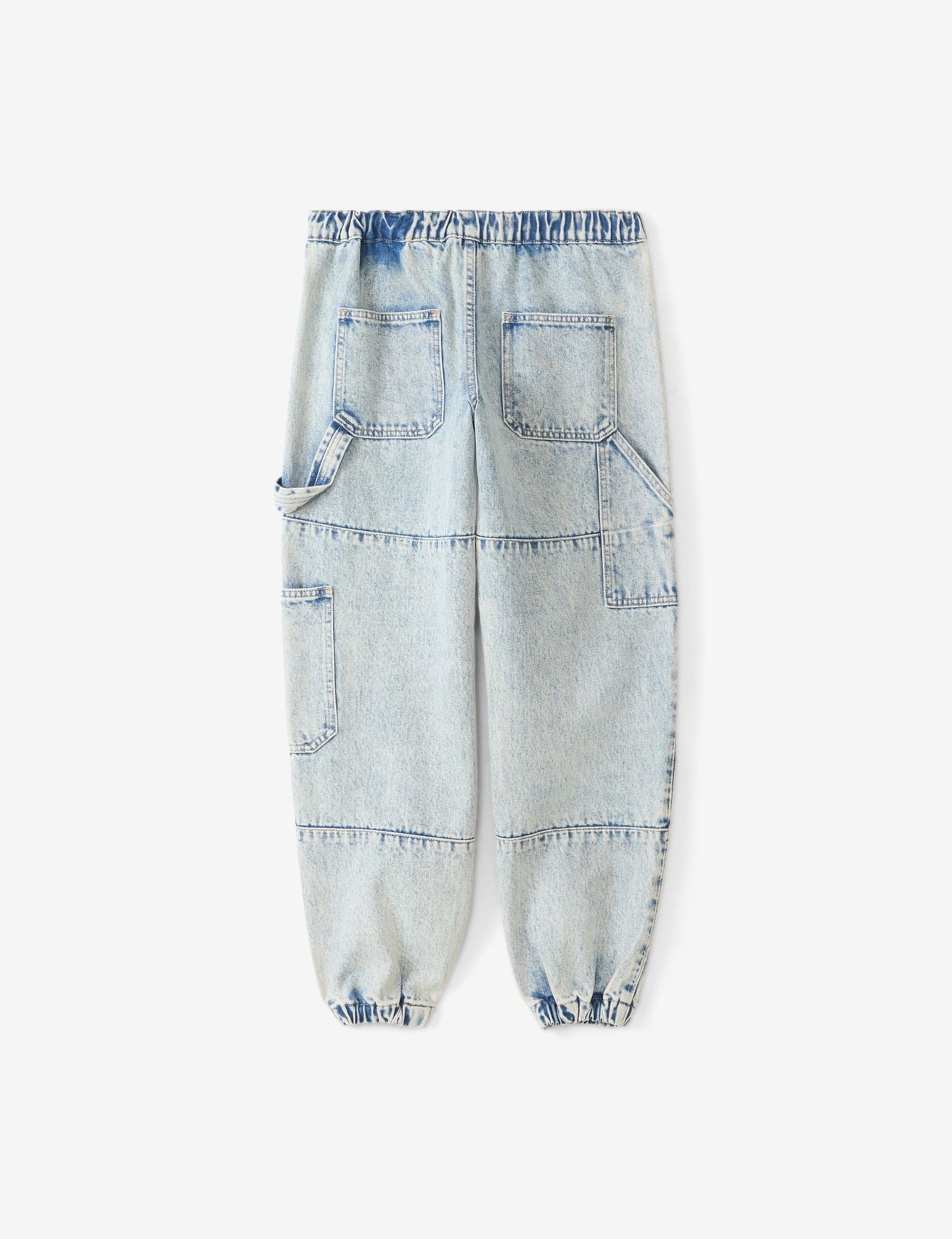 Pantalon jogger taille basse bleu - Image 2