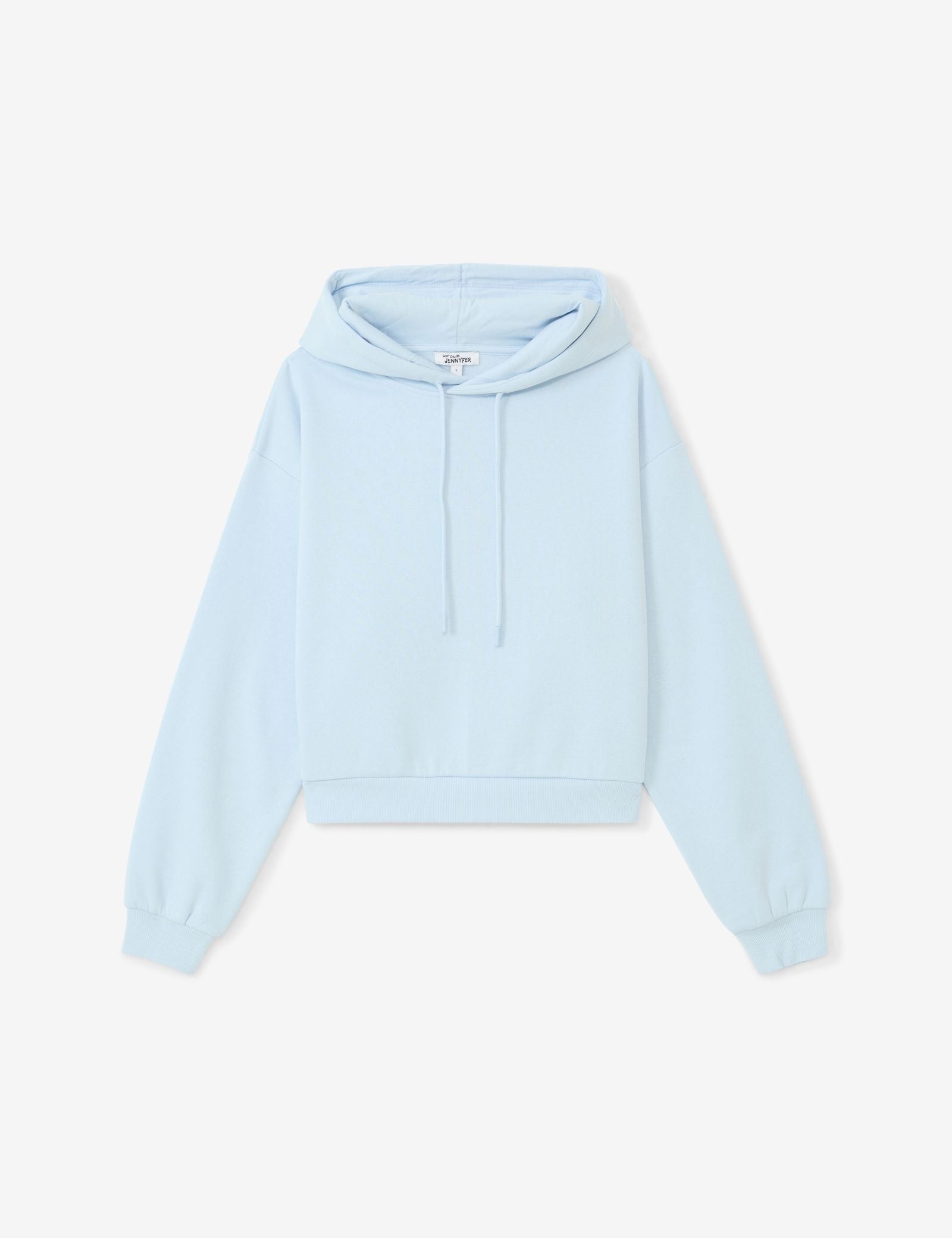 Sweatshirt court oversize bleu ciel