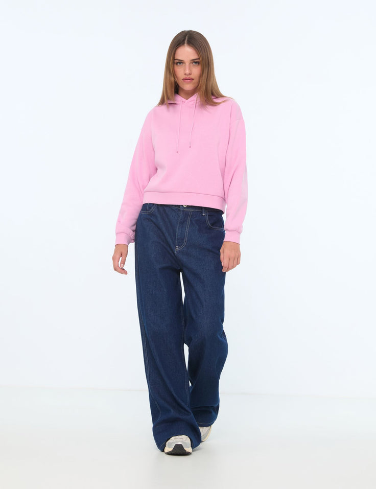 Sweatshirt court oversize lavande