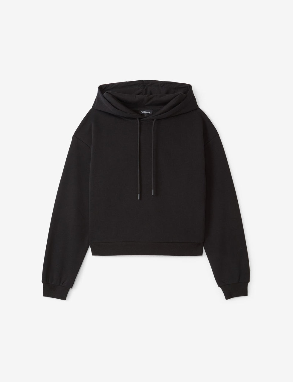 Sweatshirt court à capuche oversize noir