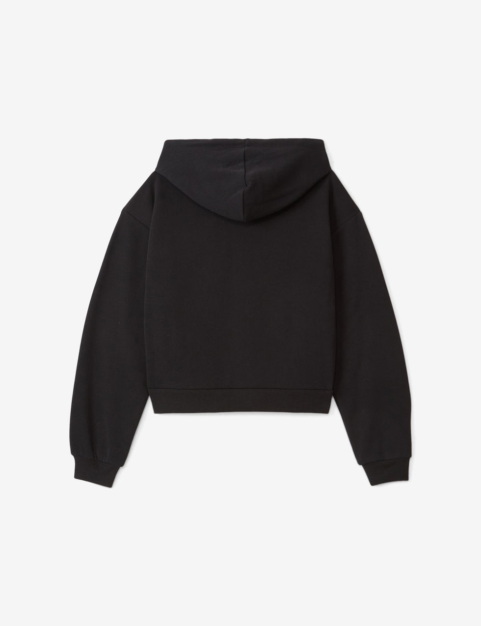 Sweatshirt court à capuche oversize noir