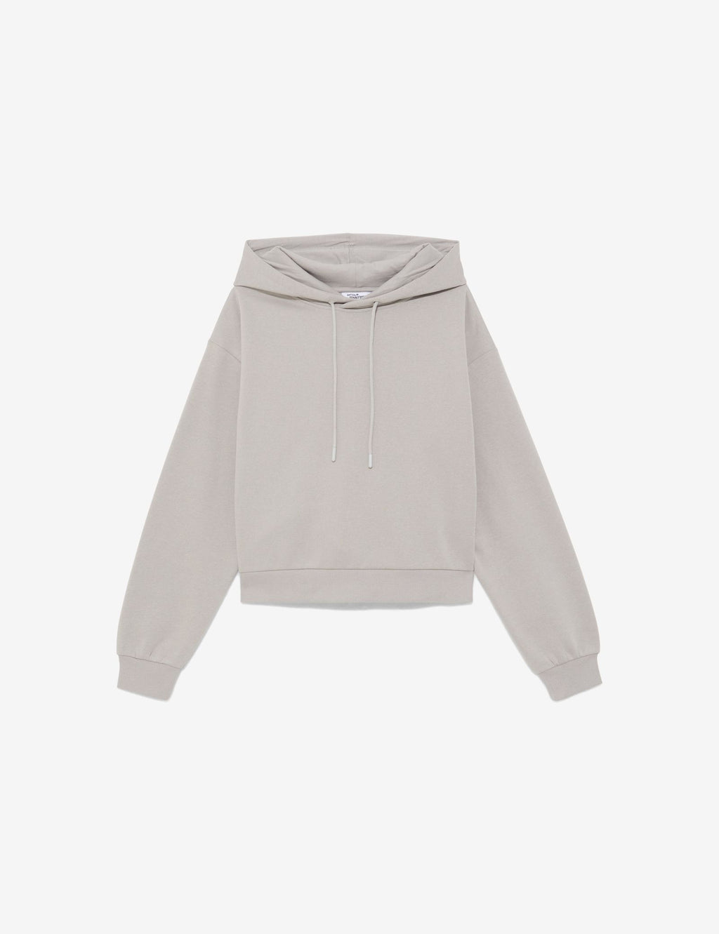 Sweatshirt court oversize gris clair