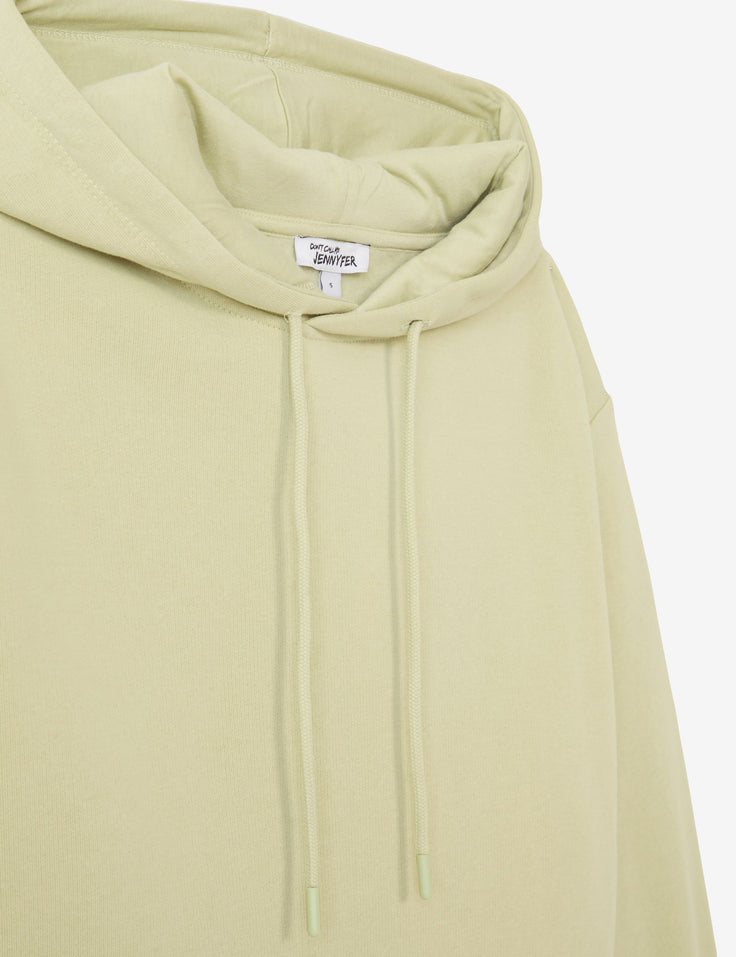 Sweatshirt court oversize vert