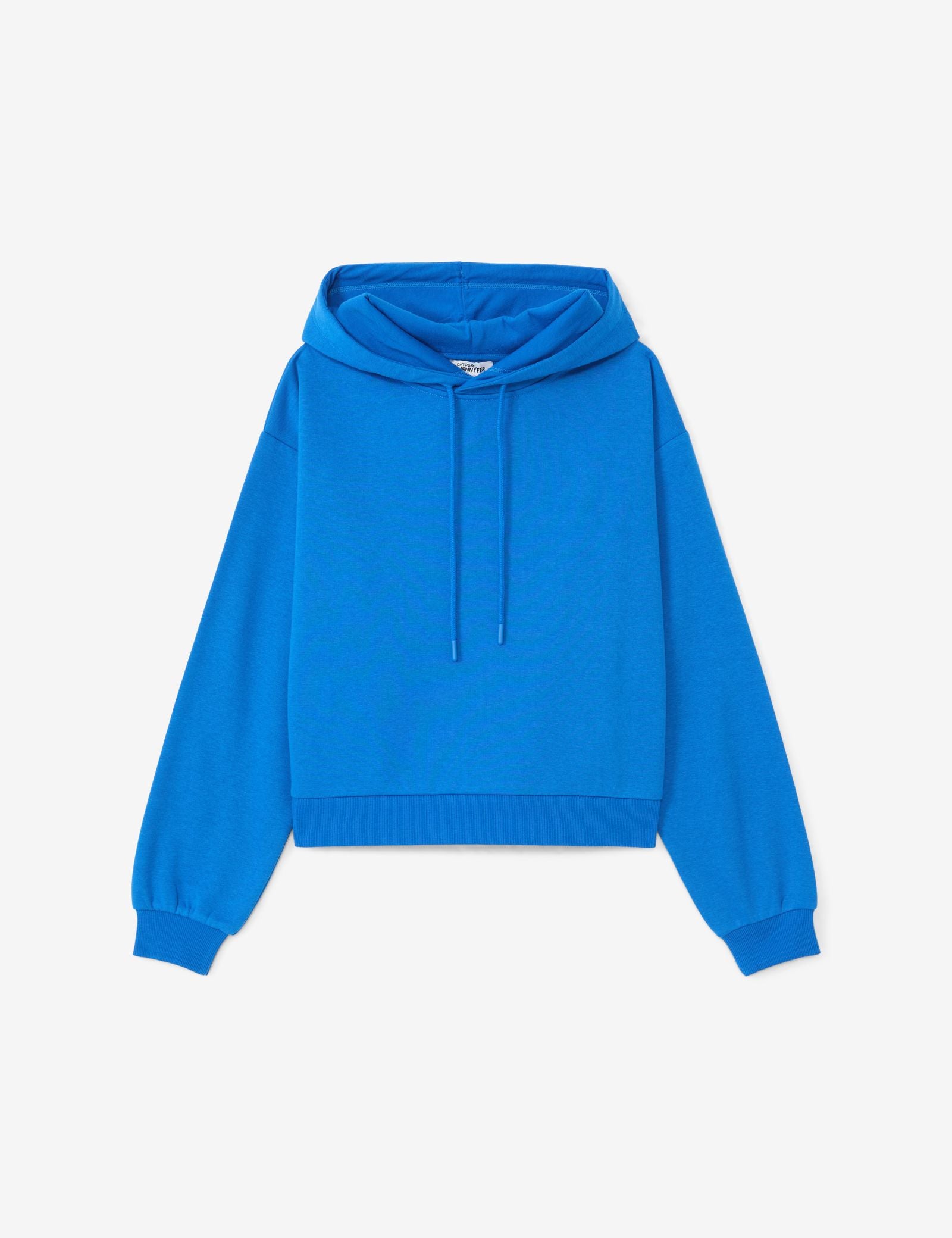 Sweatshirt court oversize bleu océan