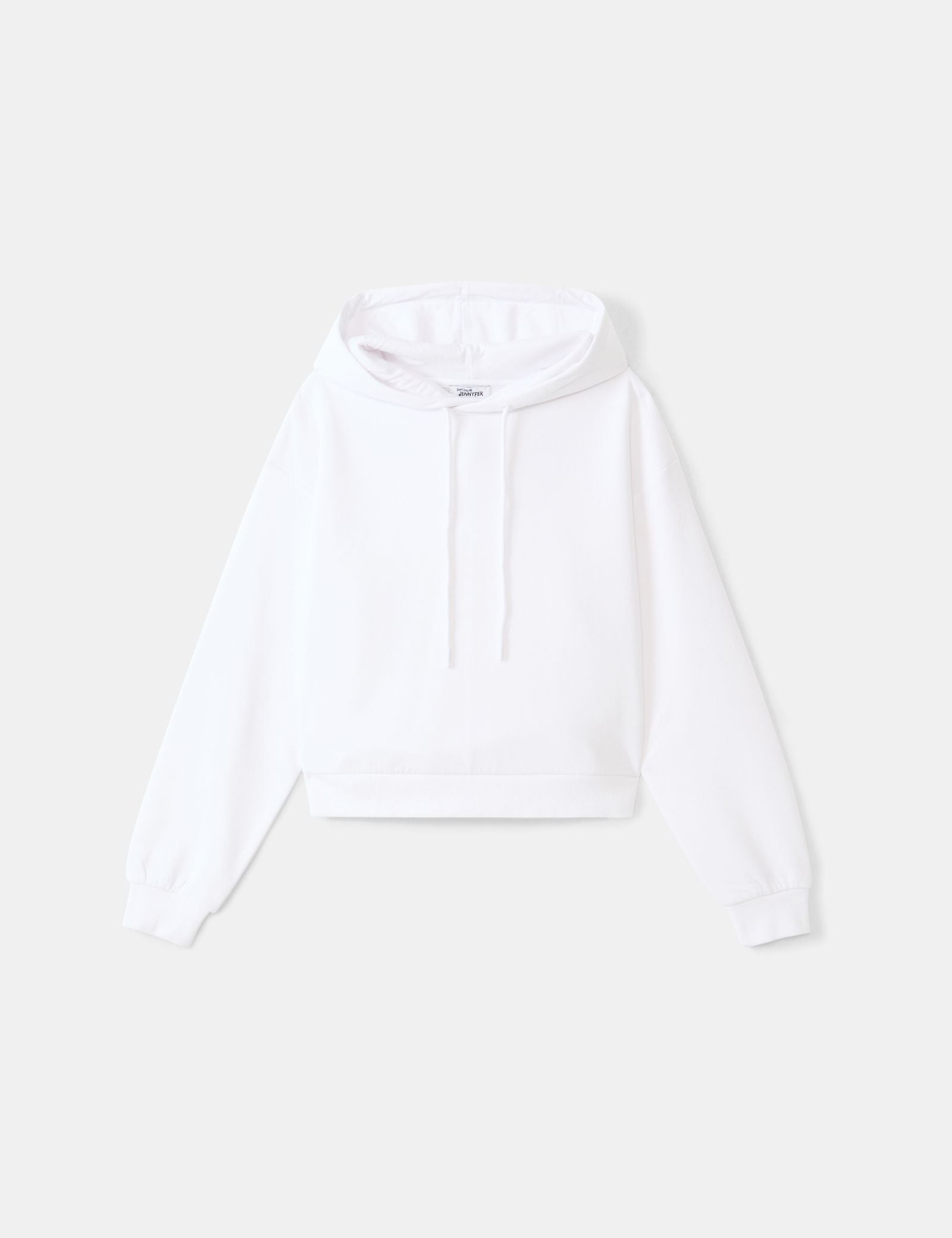 Sweatshirt court oversize blanc