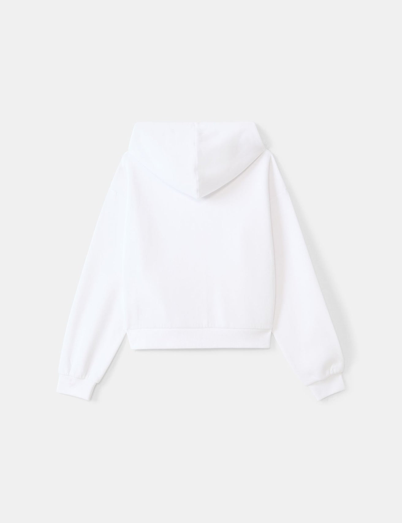 Sweatshirt court oversize blanc - Image 2