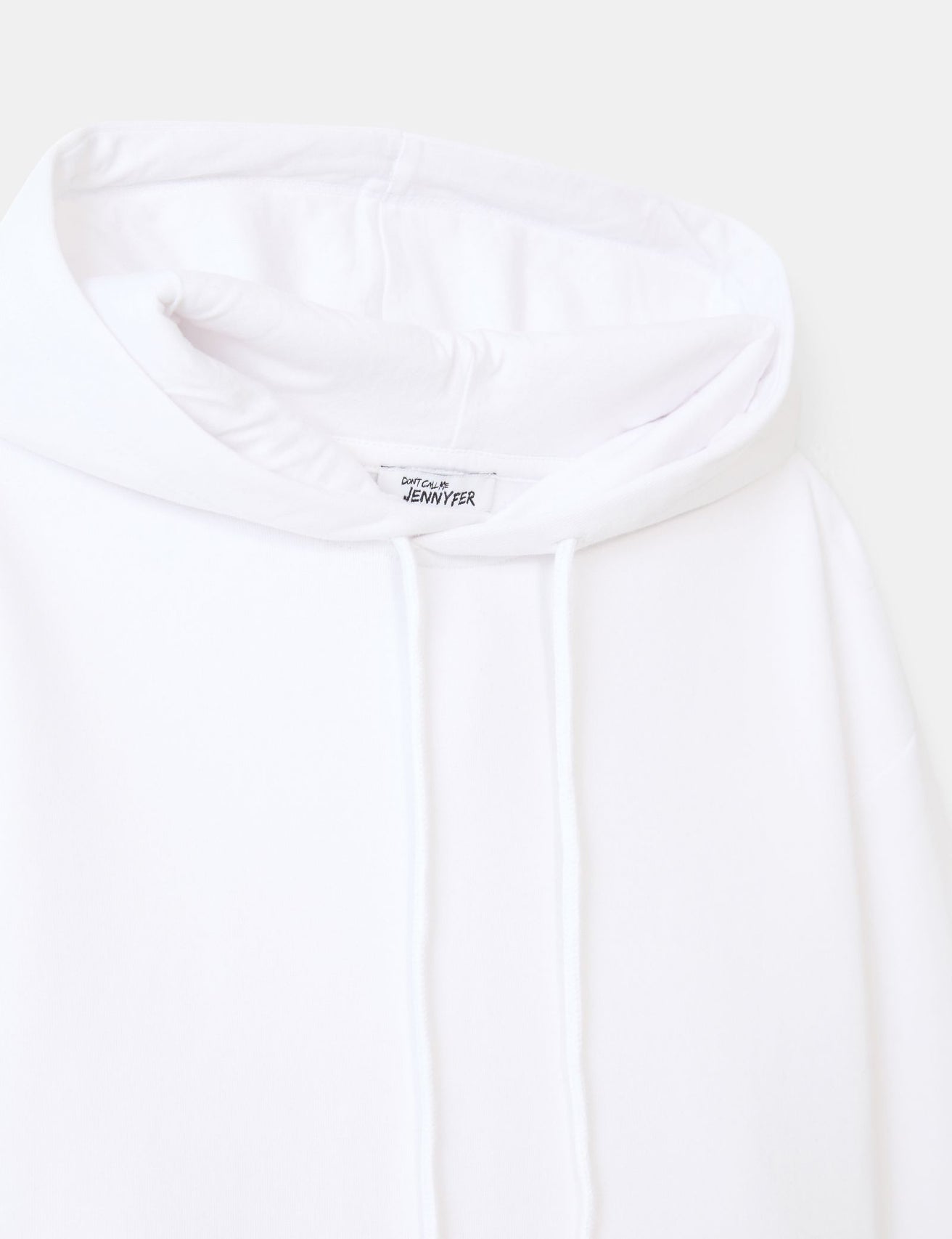 Sweatshirt court oversize blanc - Image 3