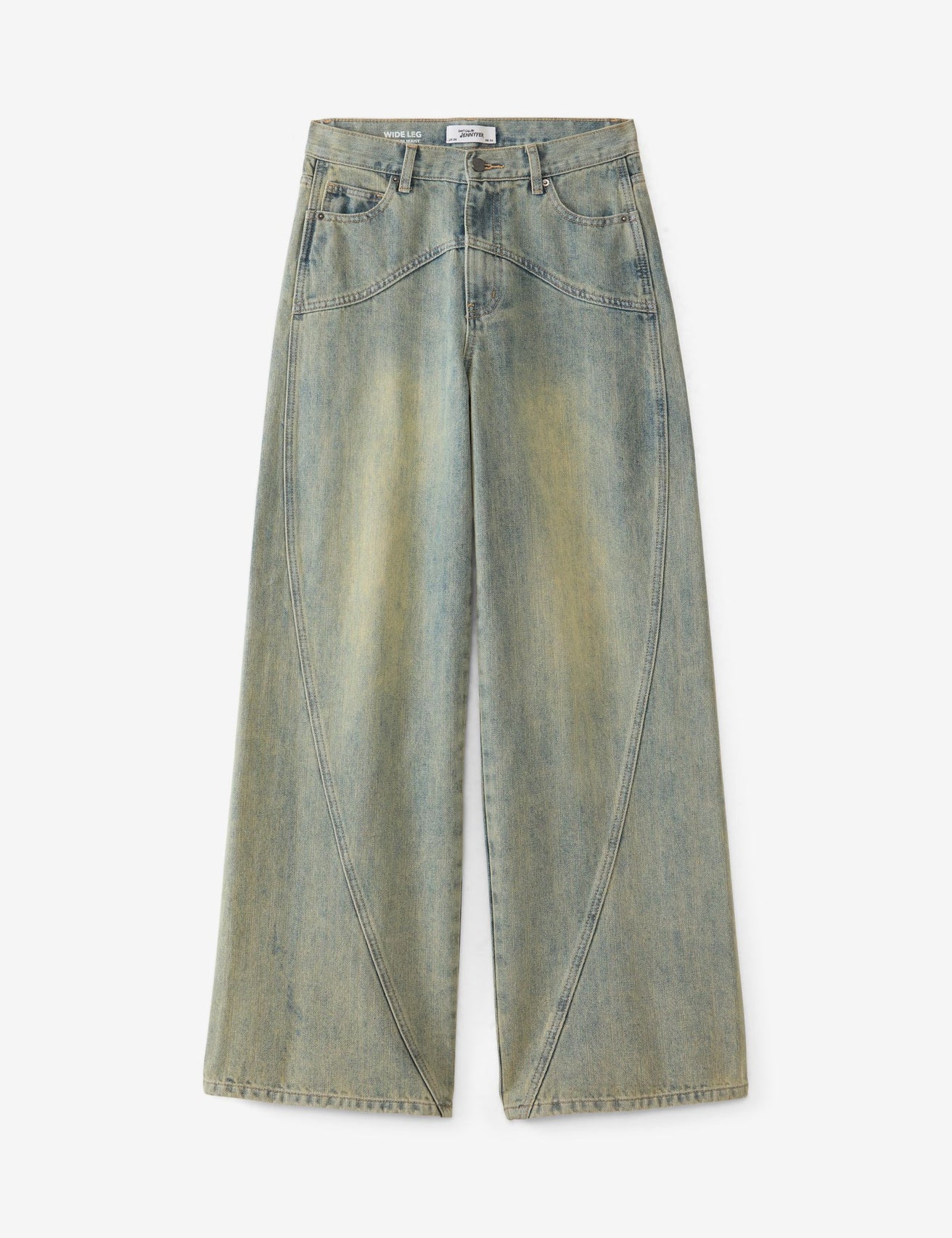 Jean wide leg bleu jean - Image 1