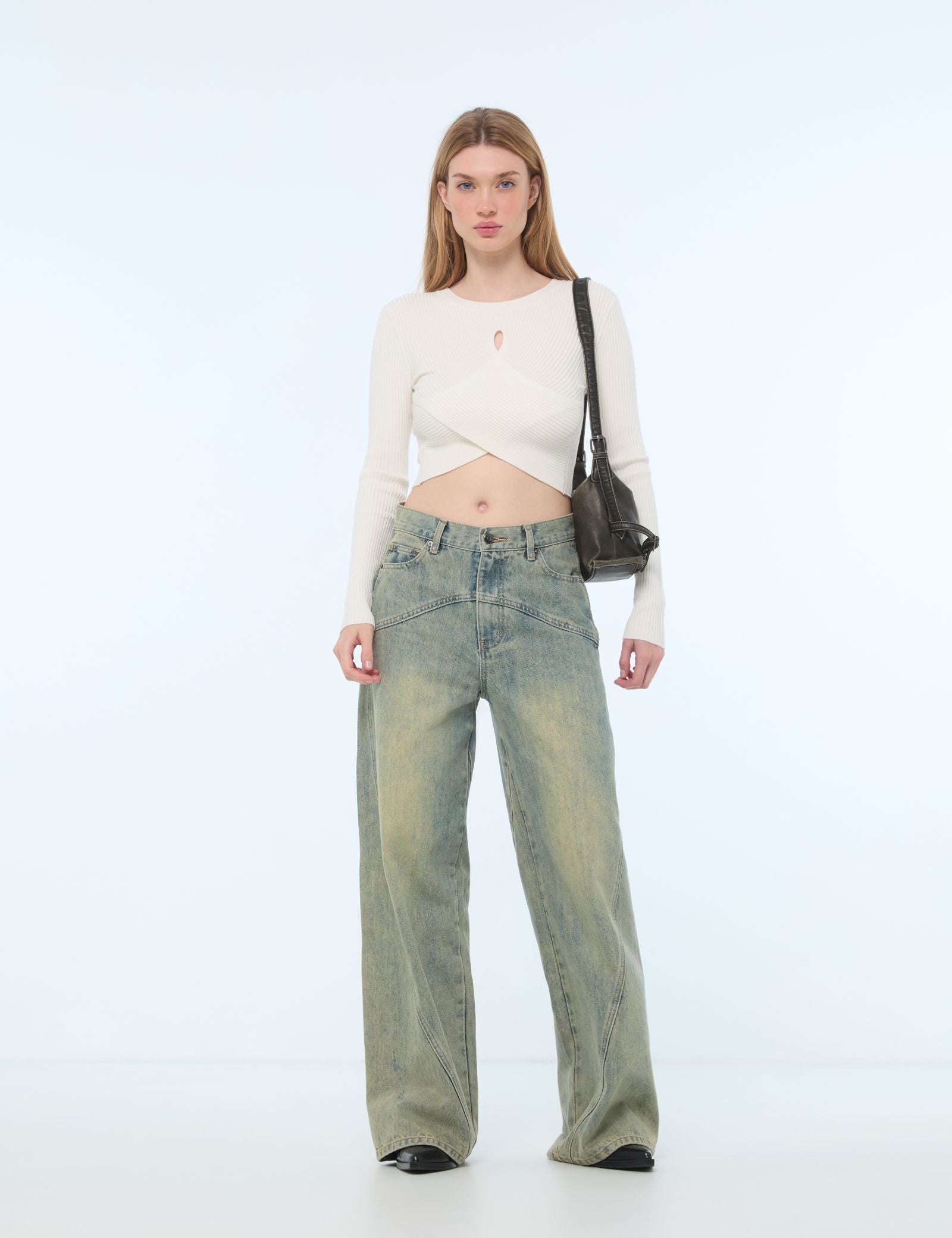 Jean wide leg bleu jean