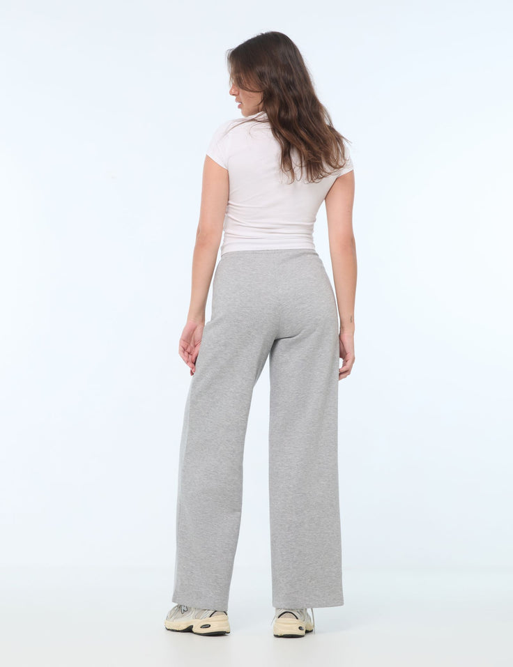 Jogging flare gris chiné