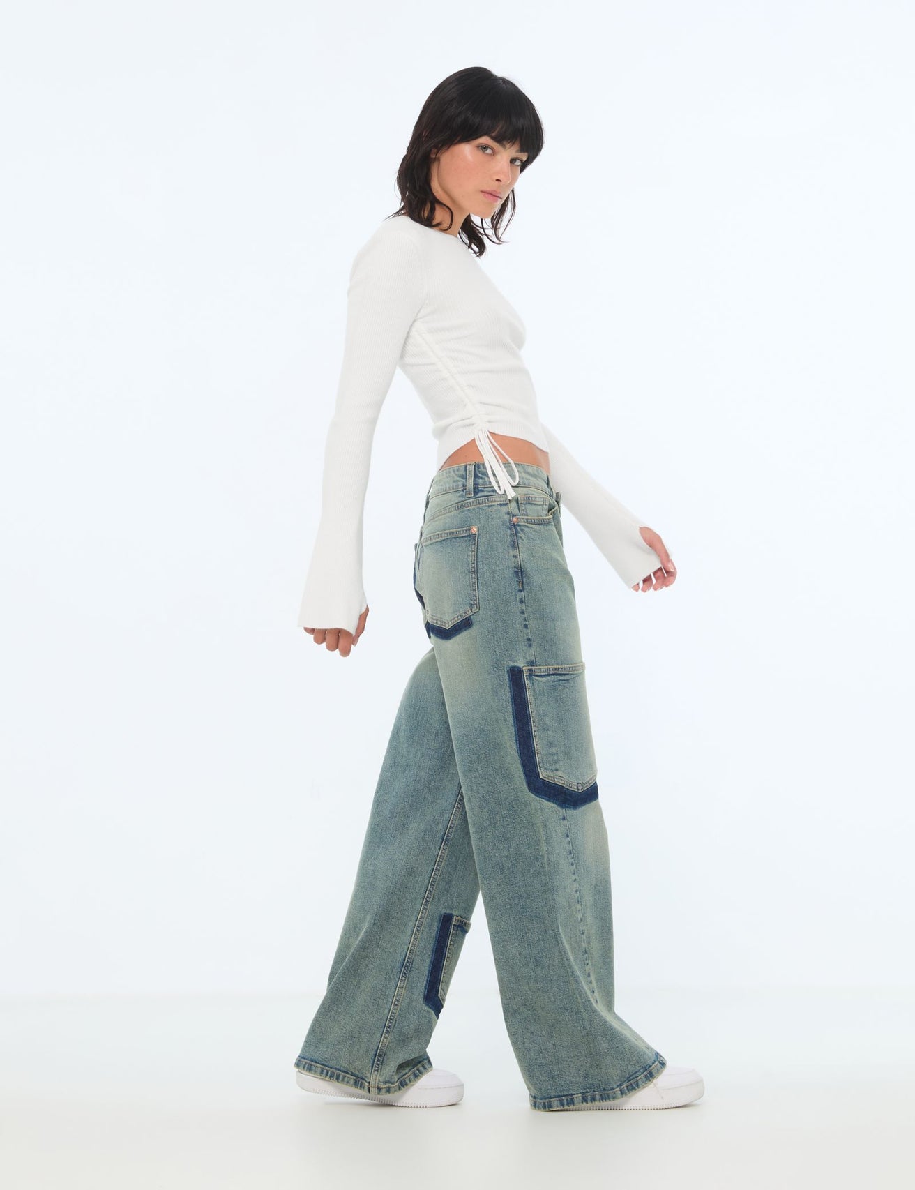 Jean baggy taille basse bleu jean - Image 3