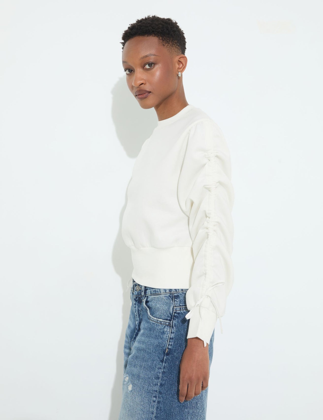 Sweatshirt blanc cassé - Image 3