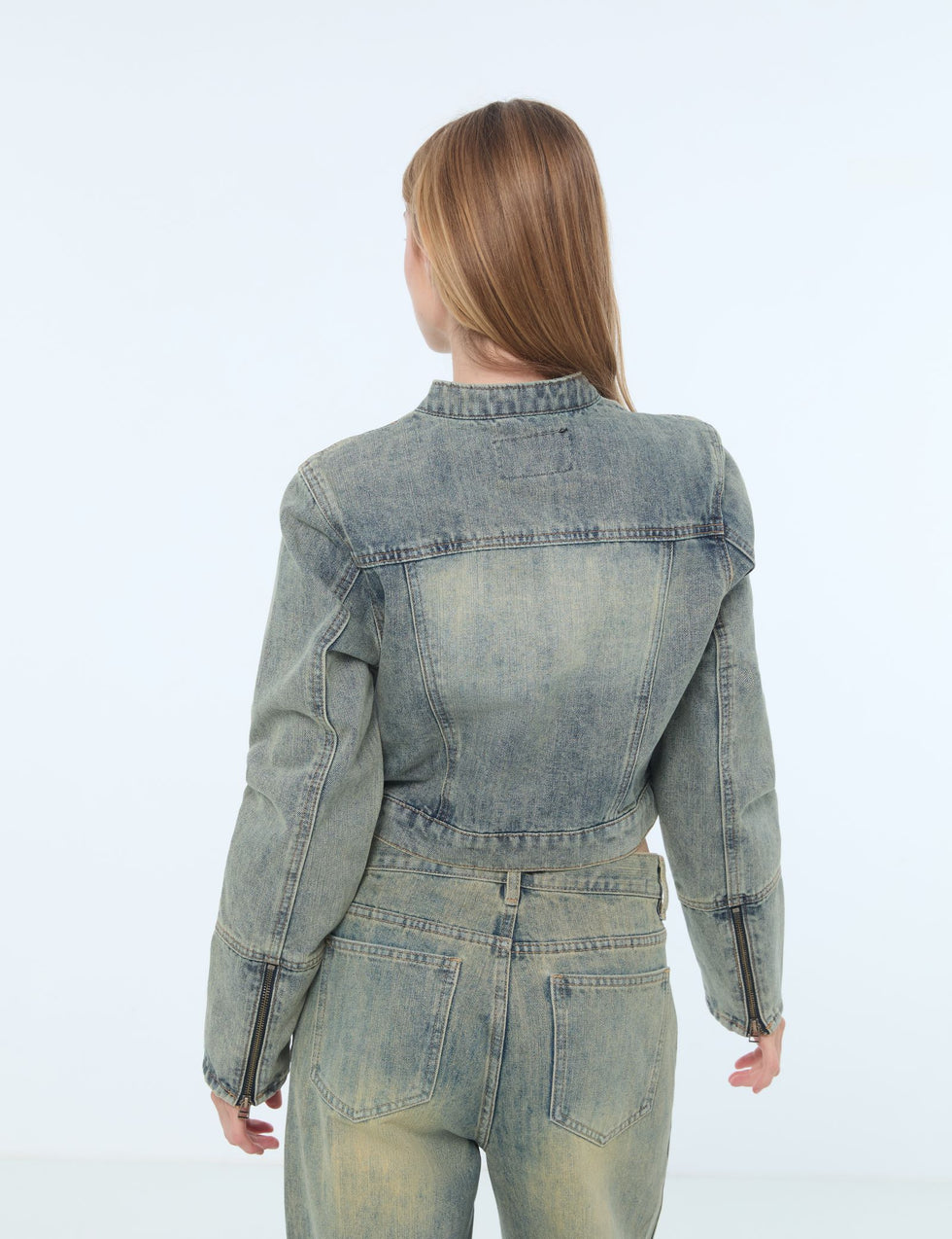 Veste en jean bleue jean