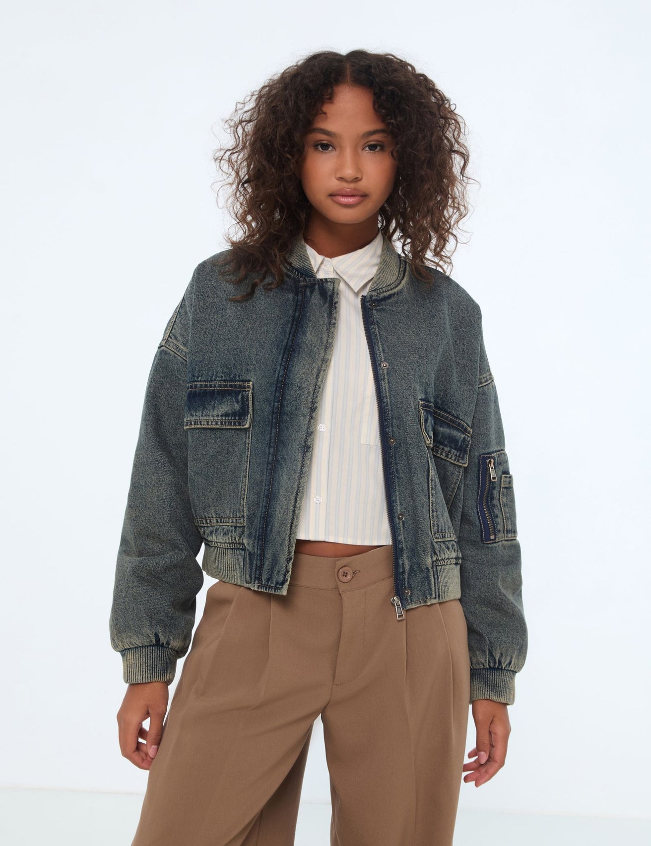 Veste denim bleue - Image 1