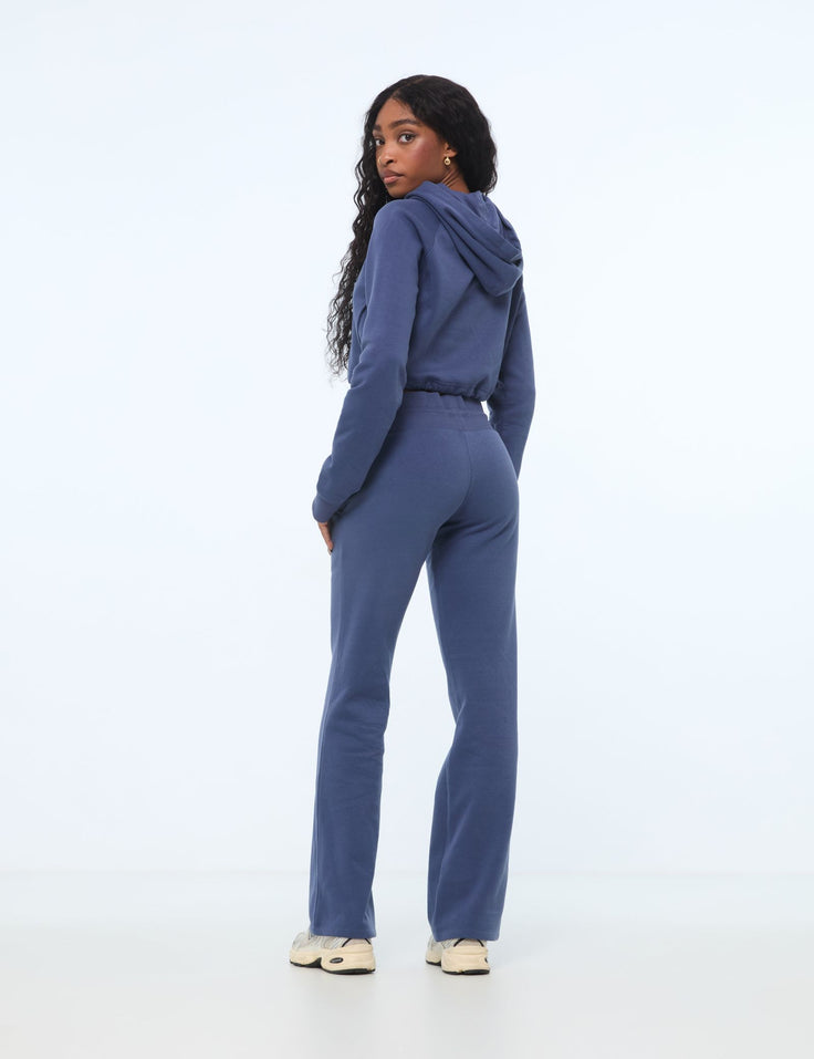 Jogging flare bleu ardoise