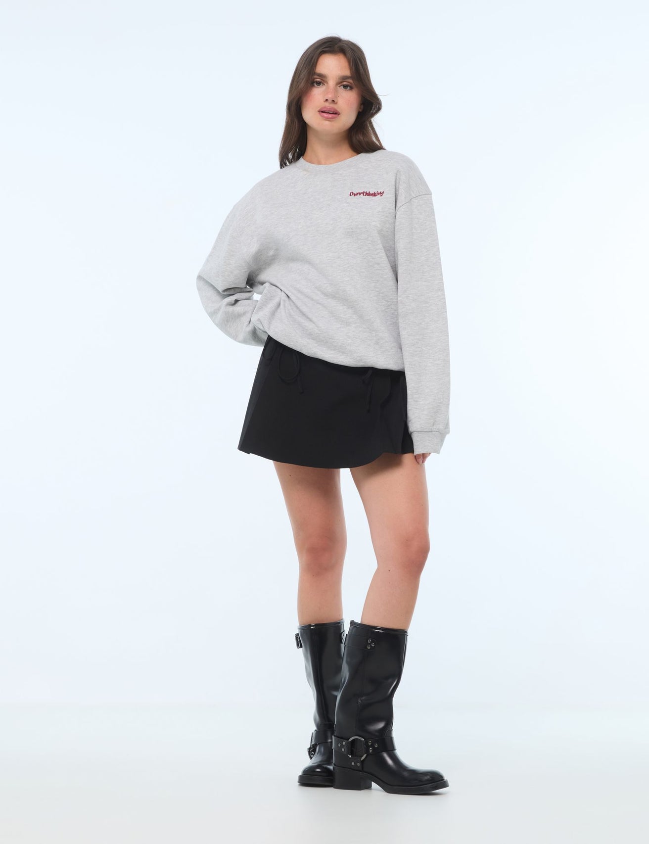 Sweat oversize gris - Image 3