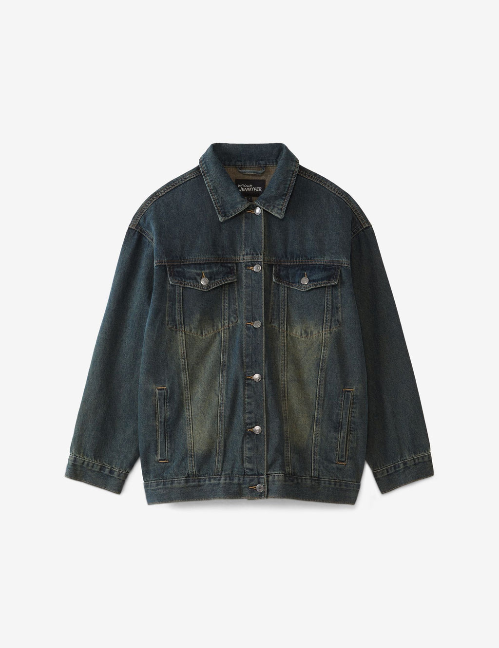 Veste en jean oversize bleue