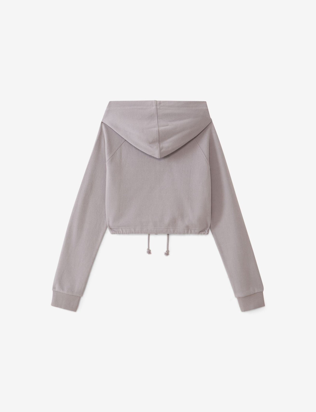 Sweatshirt court zippé gris moyen - Image 2