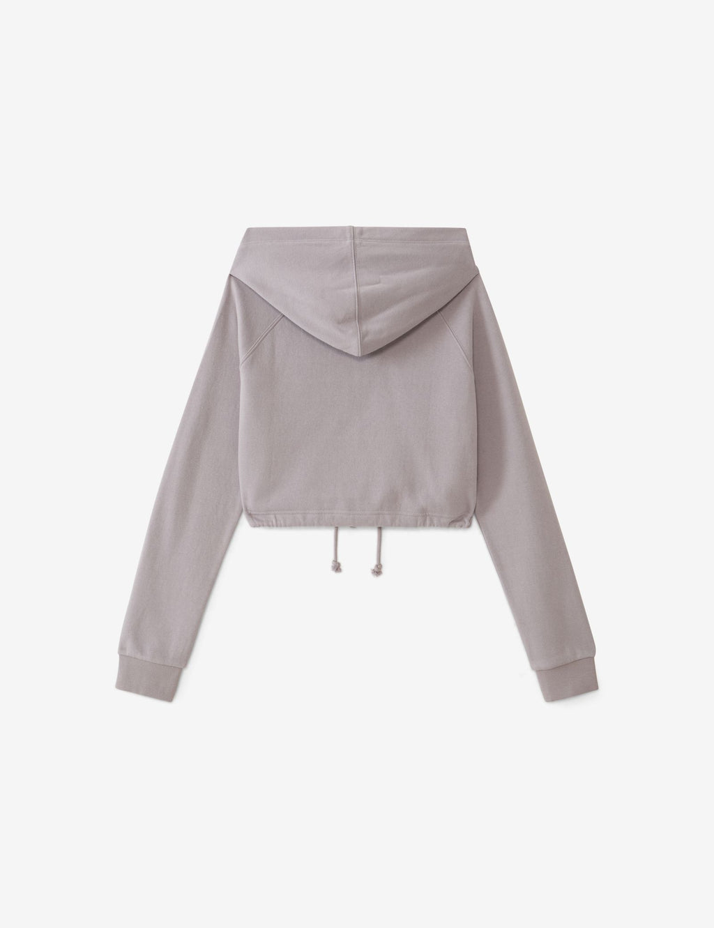 Sweatshirt court zippé gris moyen