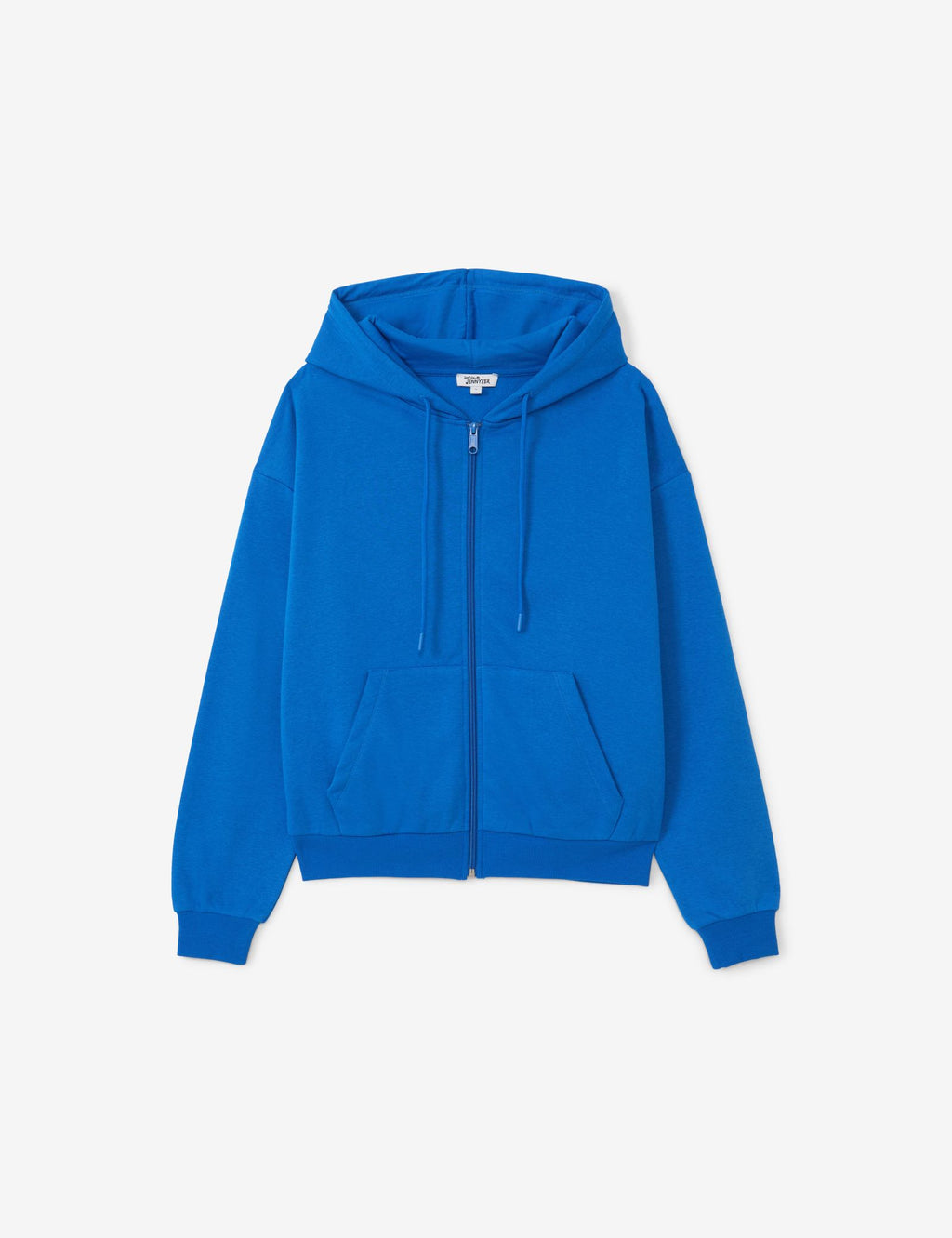 Sweat à capuche zippé bleu ocean