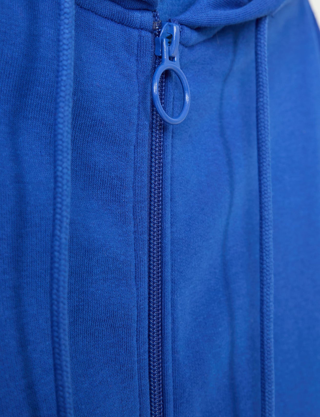 Sweat oversize zippé bleu indigo - Image 3