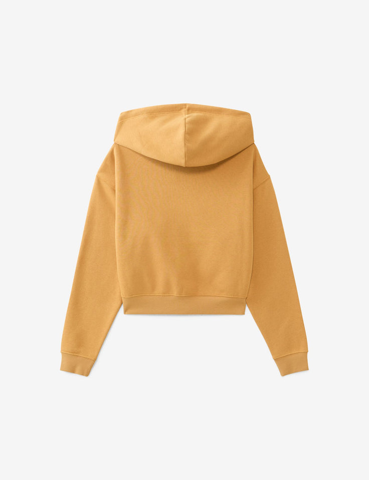 Sweat oversize zippé jaune foncé