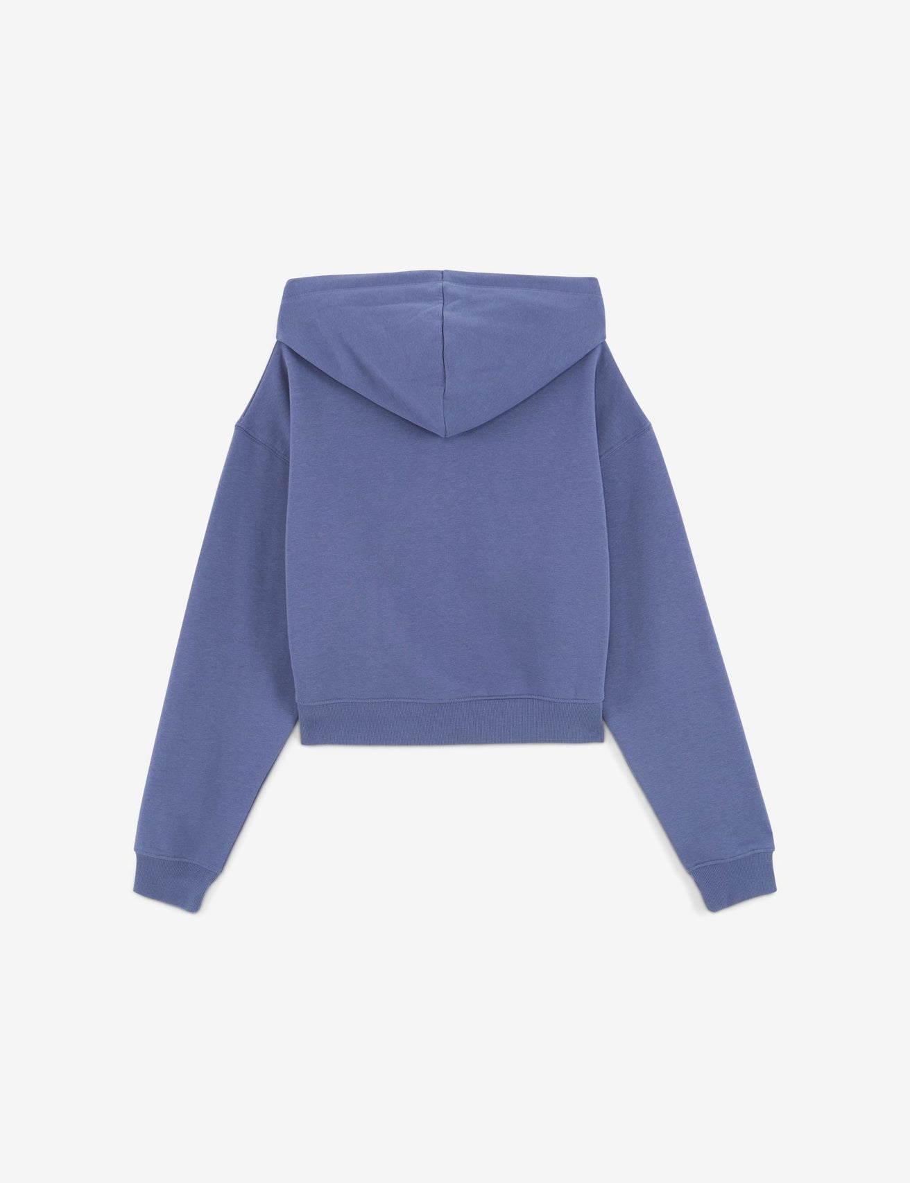 Sweat oversize zippé bleu ardoise - Image 2