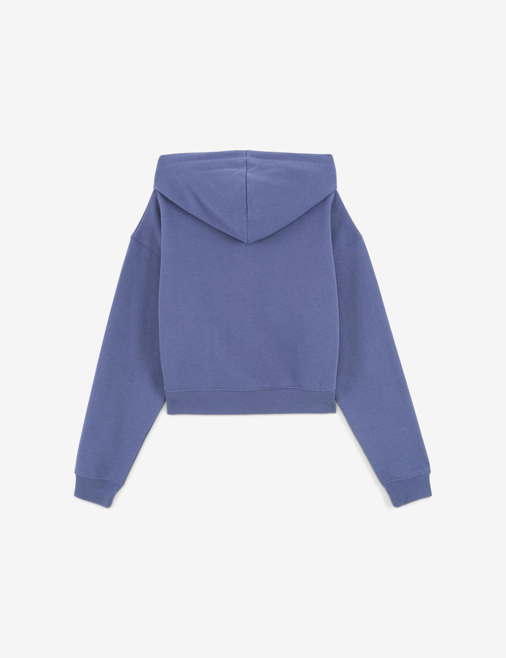 Sweat oversize zippé bleu ardoise