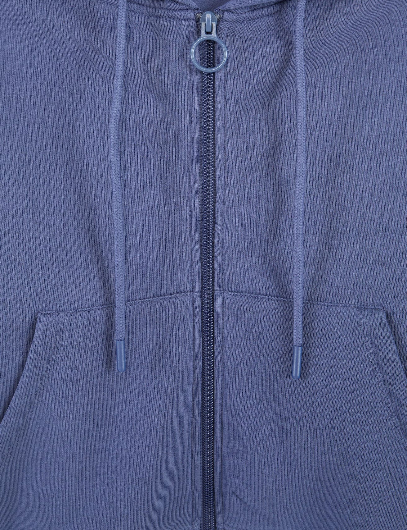 Sweat oversize zippé bleu ardoise - Image 3