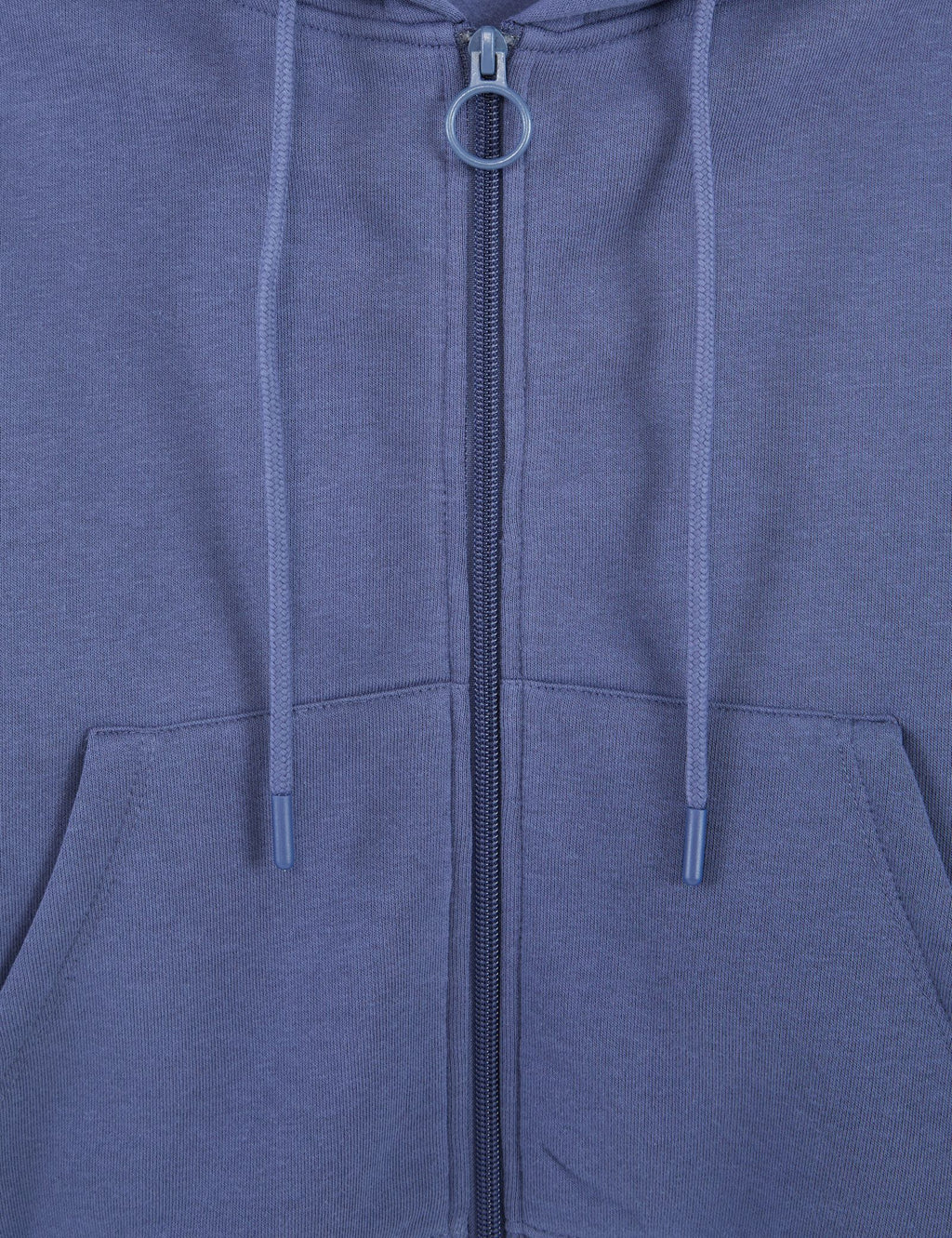 Sweat oversize zippé bleu ardoise