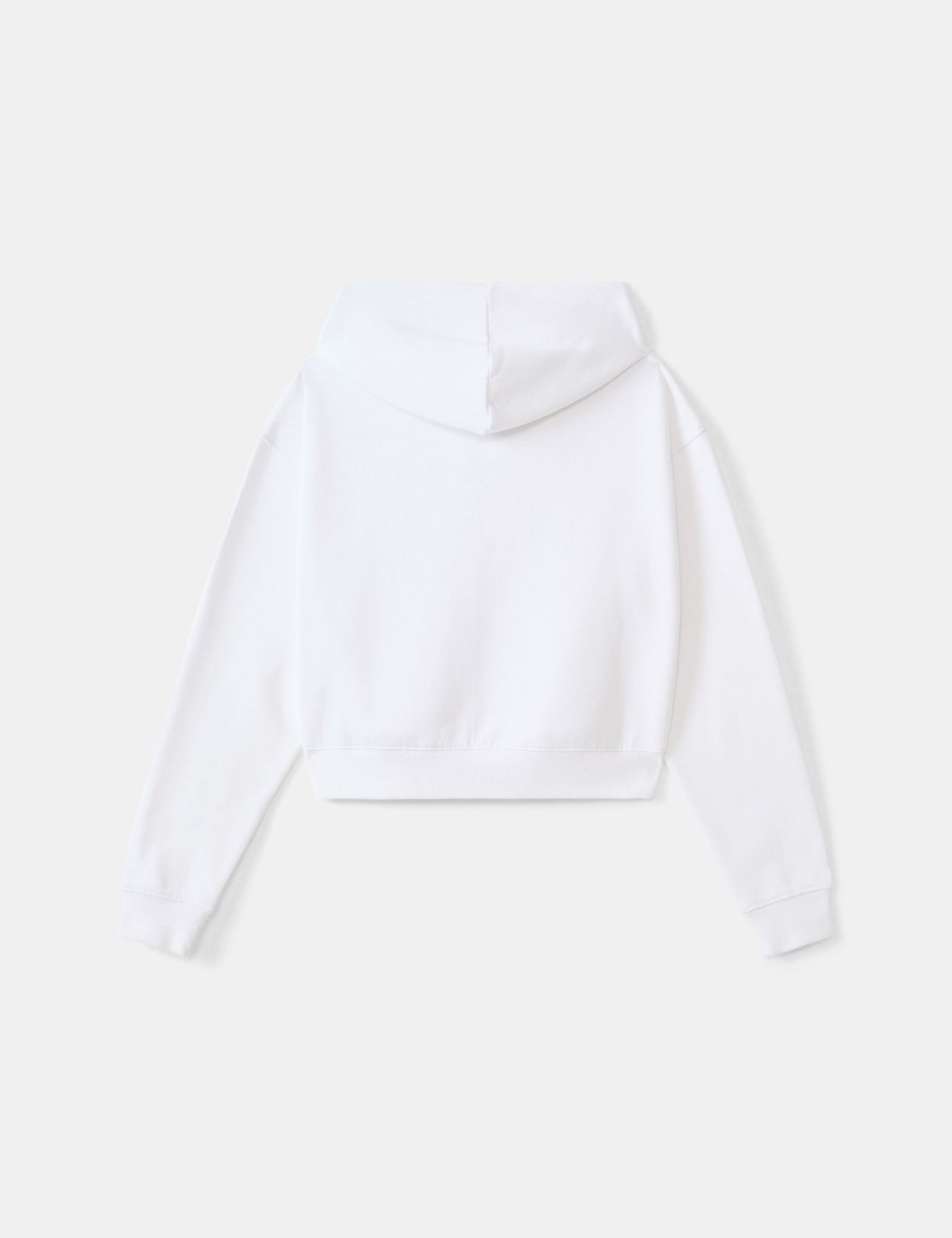 Sweat oversize zippé blanc - Image 2