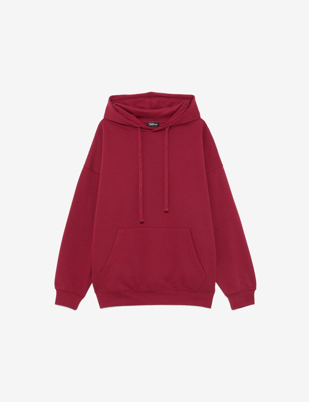 Sweatshirt oversize rouge foncé