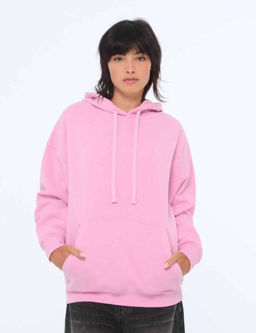 Sweat à capuche oversize lavande