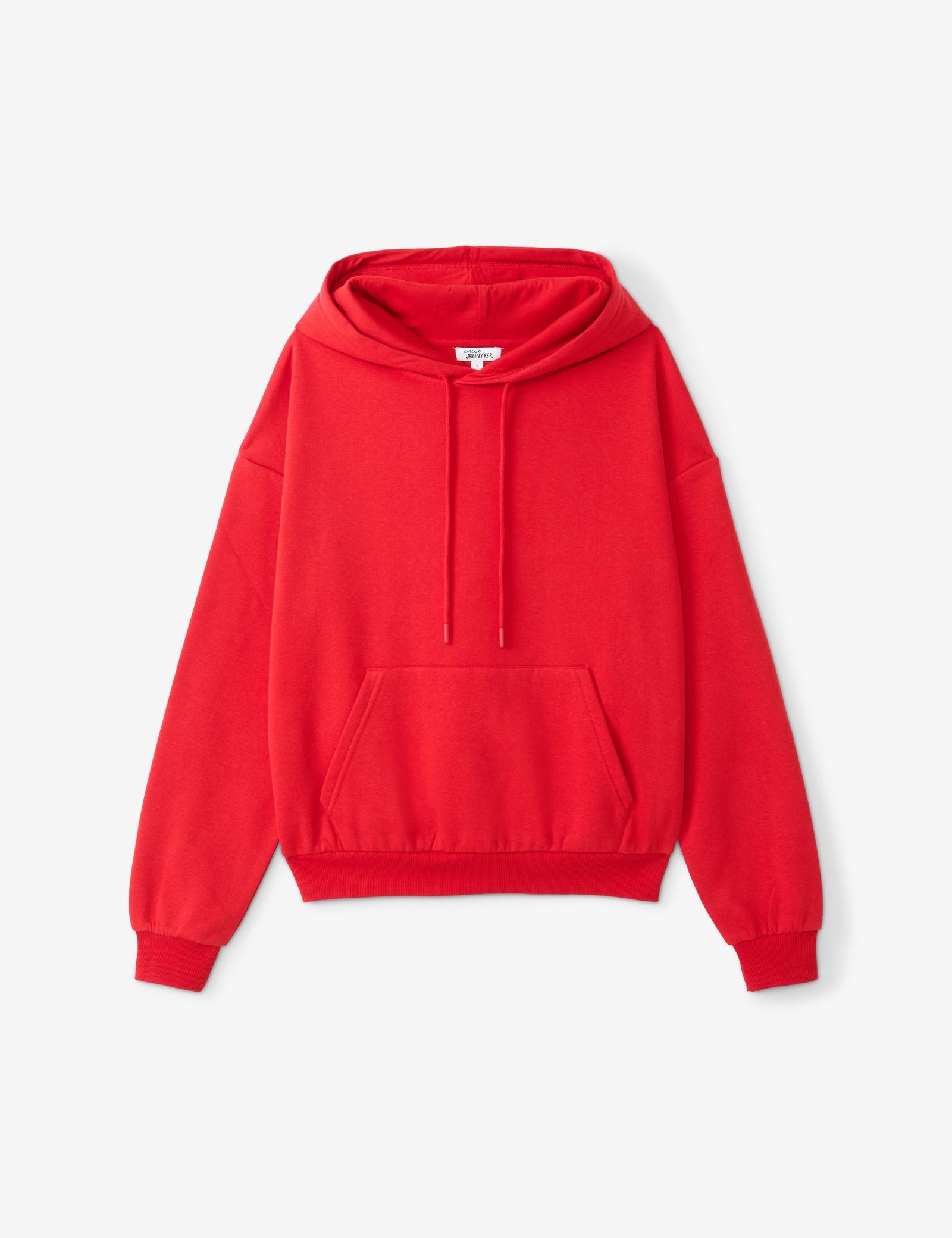 Sweat à capuche rouge vif