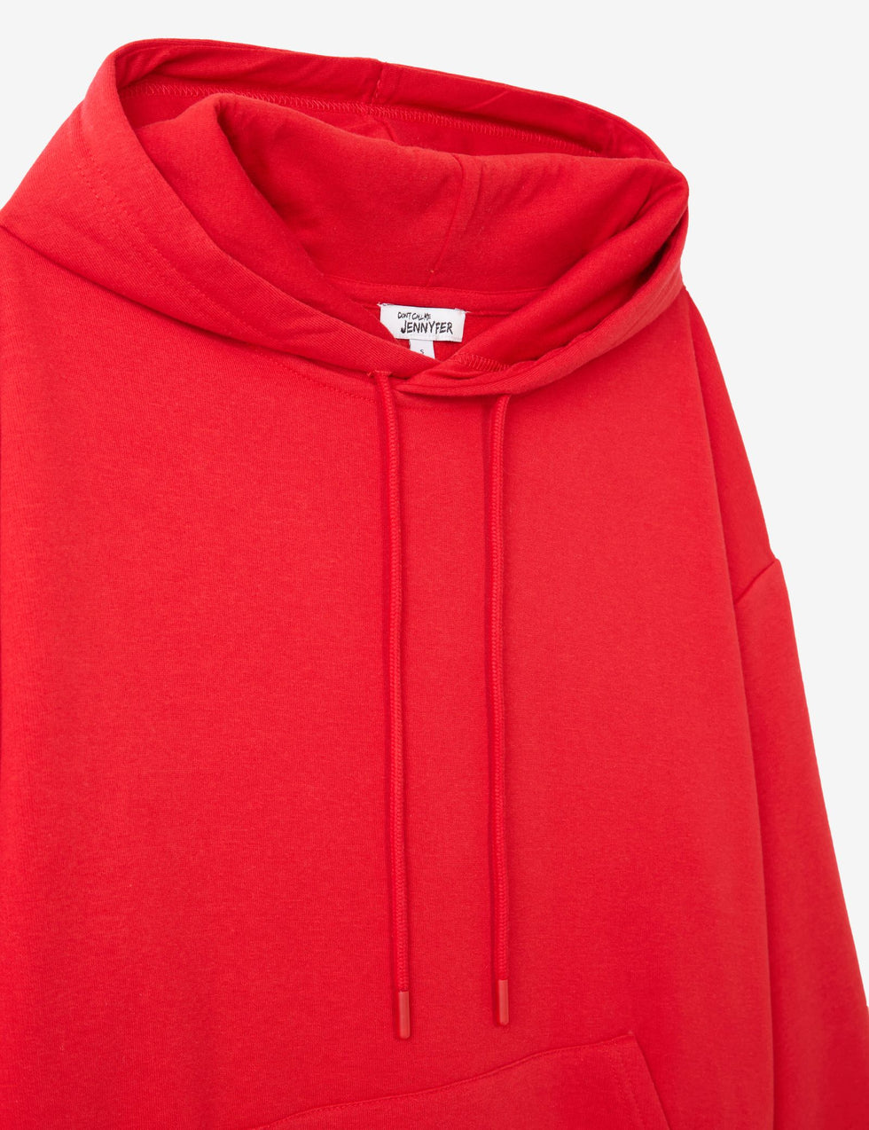 Sweat à capuche rouge vif