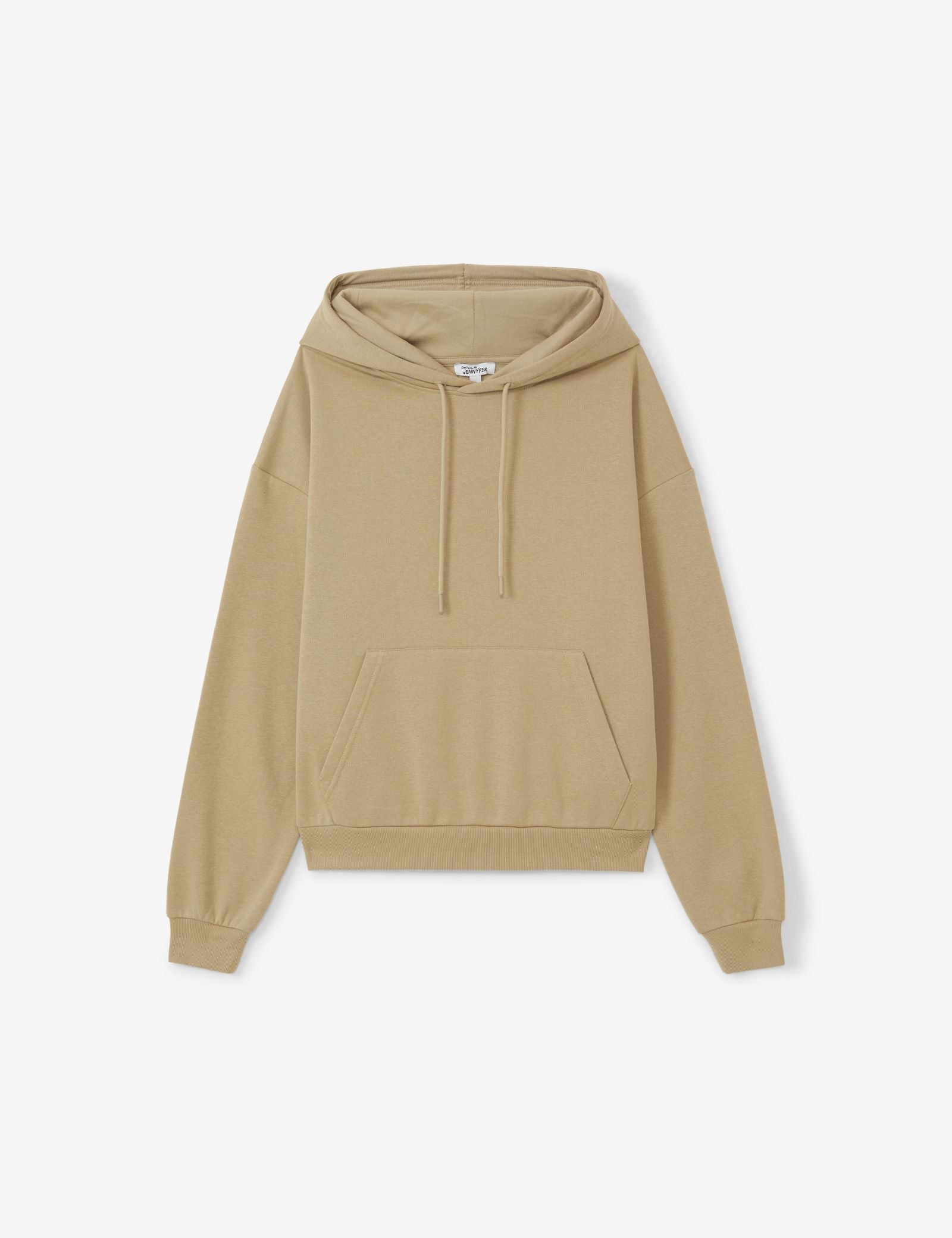 Sweatshirt à capuche beige kaki