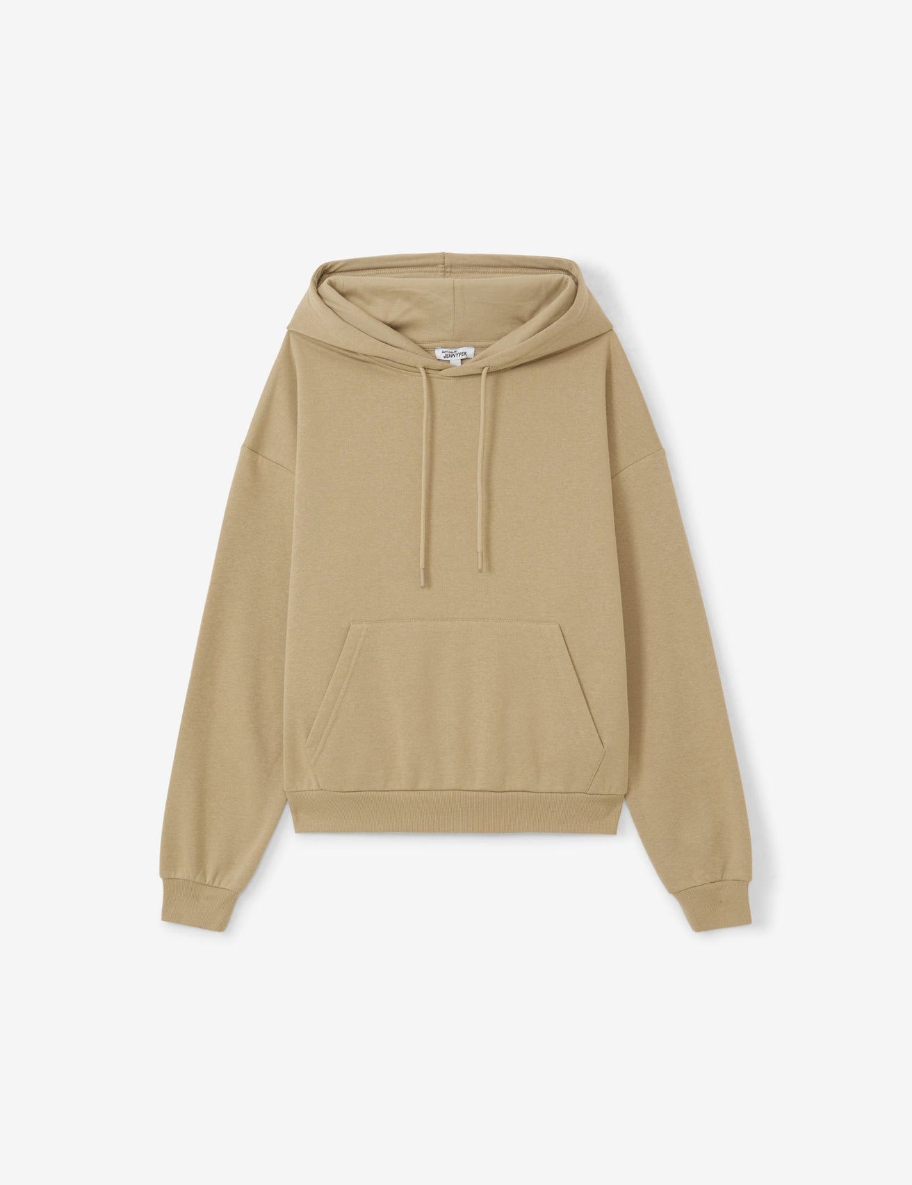 Sweatshirt à capuche beige kaki - Image 1