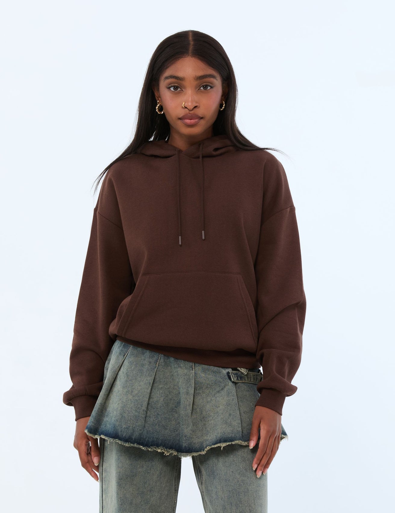 Sweatshirt marron foncé - Image 1