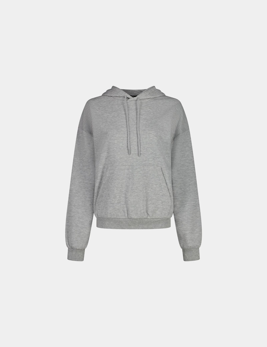 Sweatshirt à capuche gris chiné