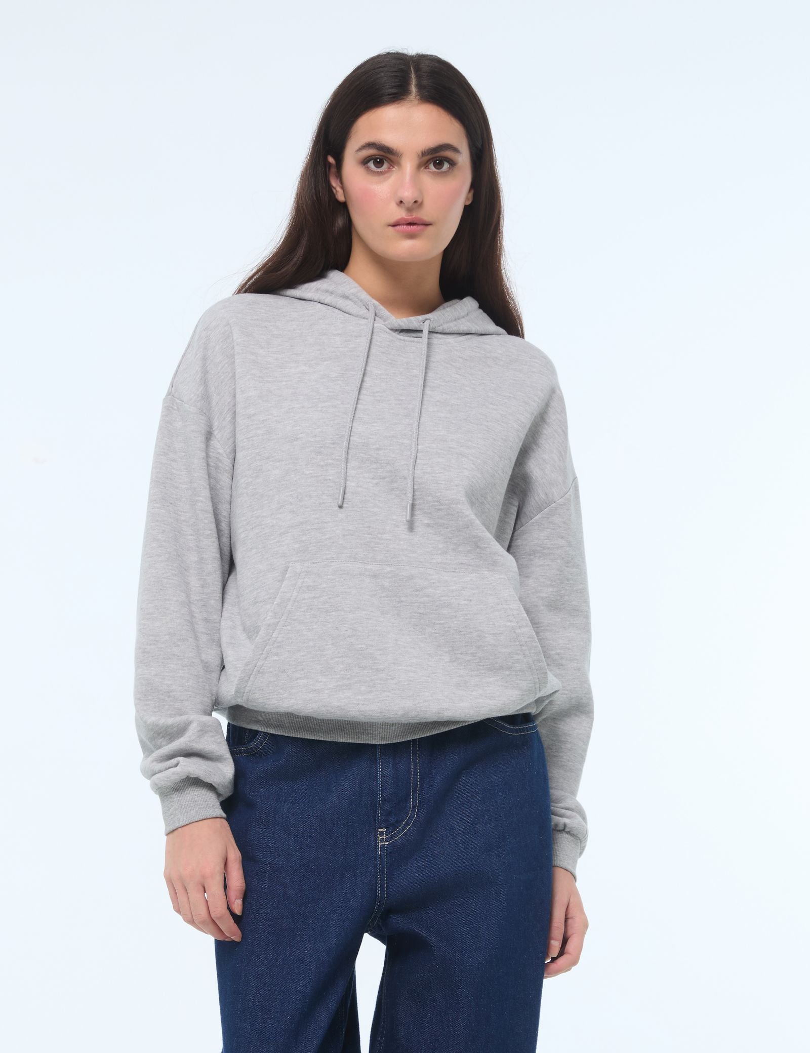 Sweatshirt gris chiné