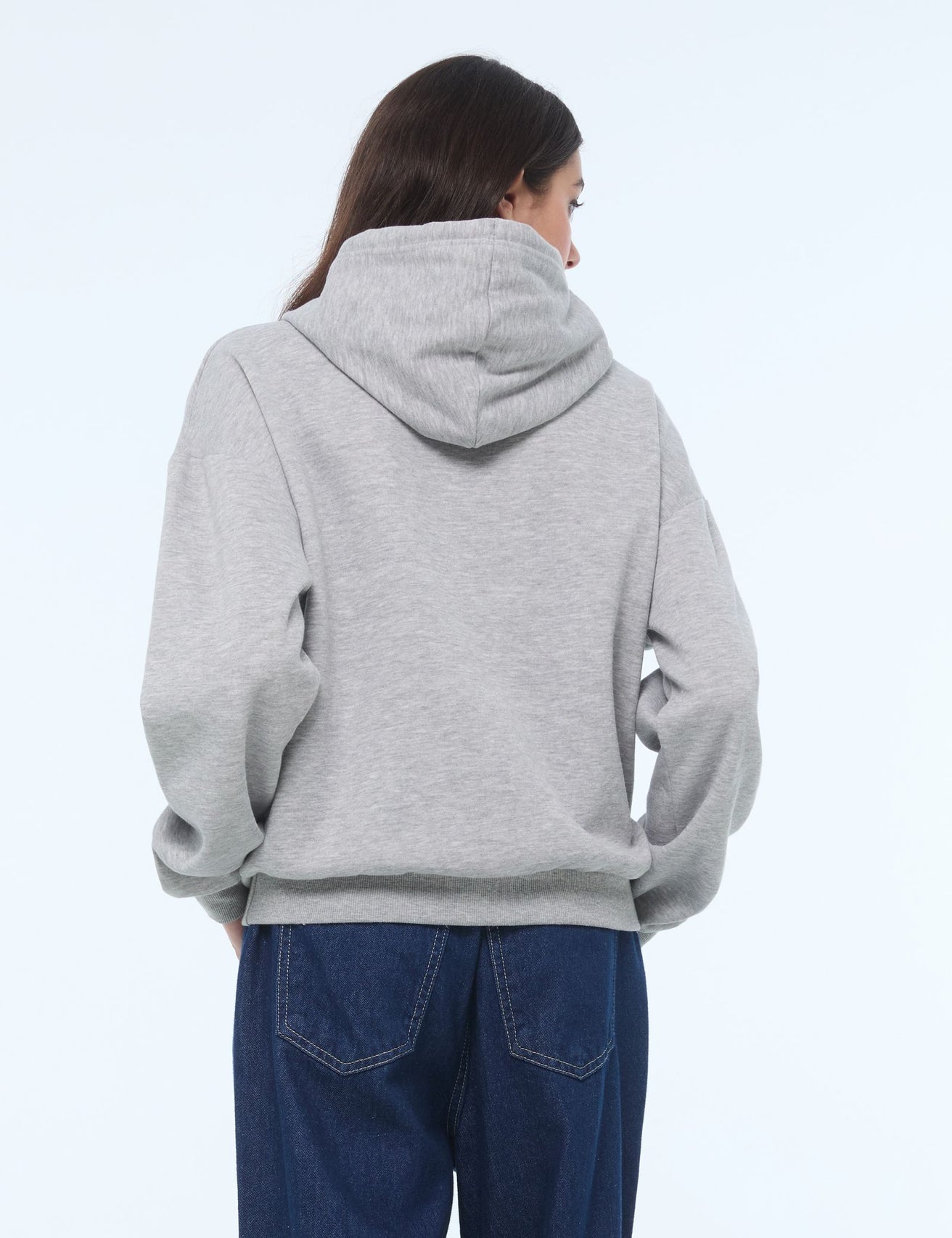 Sweatshirt gris chiné - Image 2